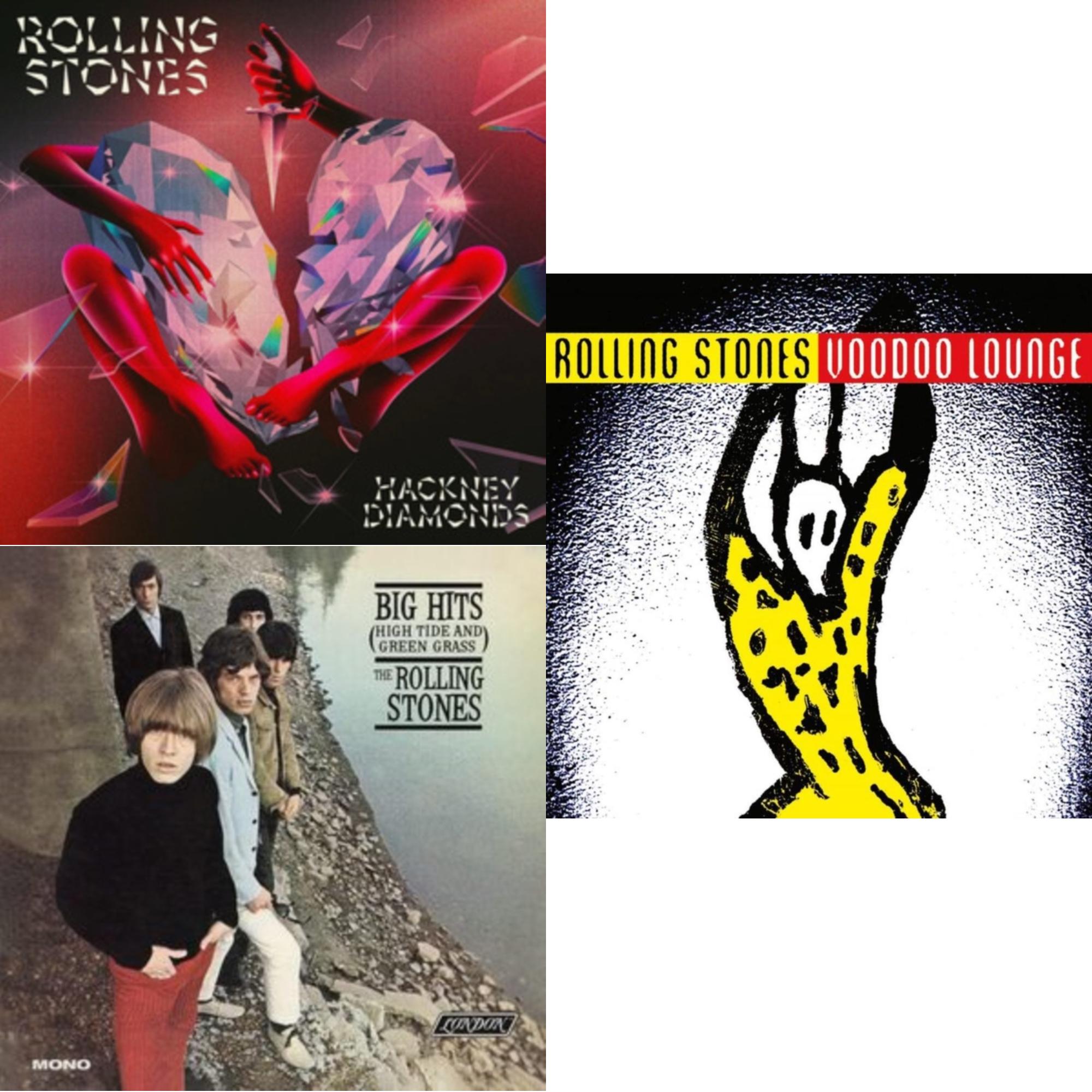 Big Hits (High Tide Green Grass LP Vinyl) & Hackney Diamonds & Voodoo Lounge (30Th Anniversary) (Red/Yellow Vinyl/2LP)