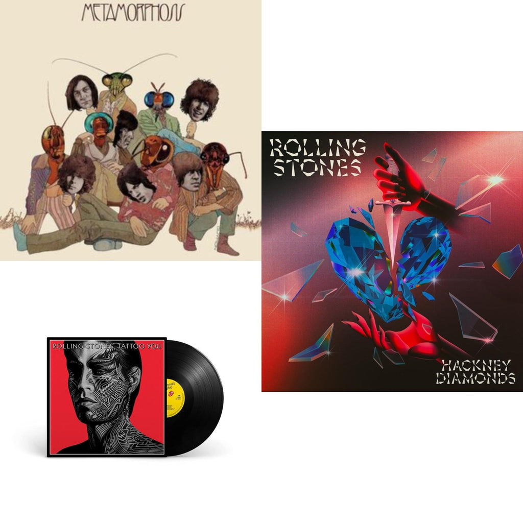 Metamorphosis & Tattoo You (2021 Remaster) & Hackney Diamonds (1 Year Anniversary/Clear/Blue Splatter Vinyl/2LP)
