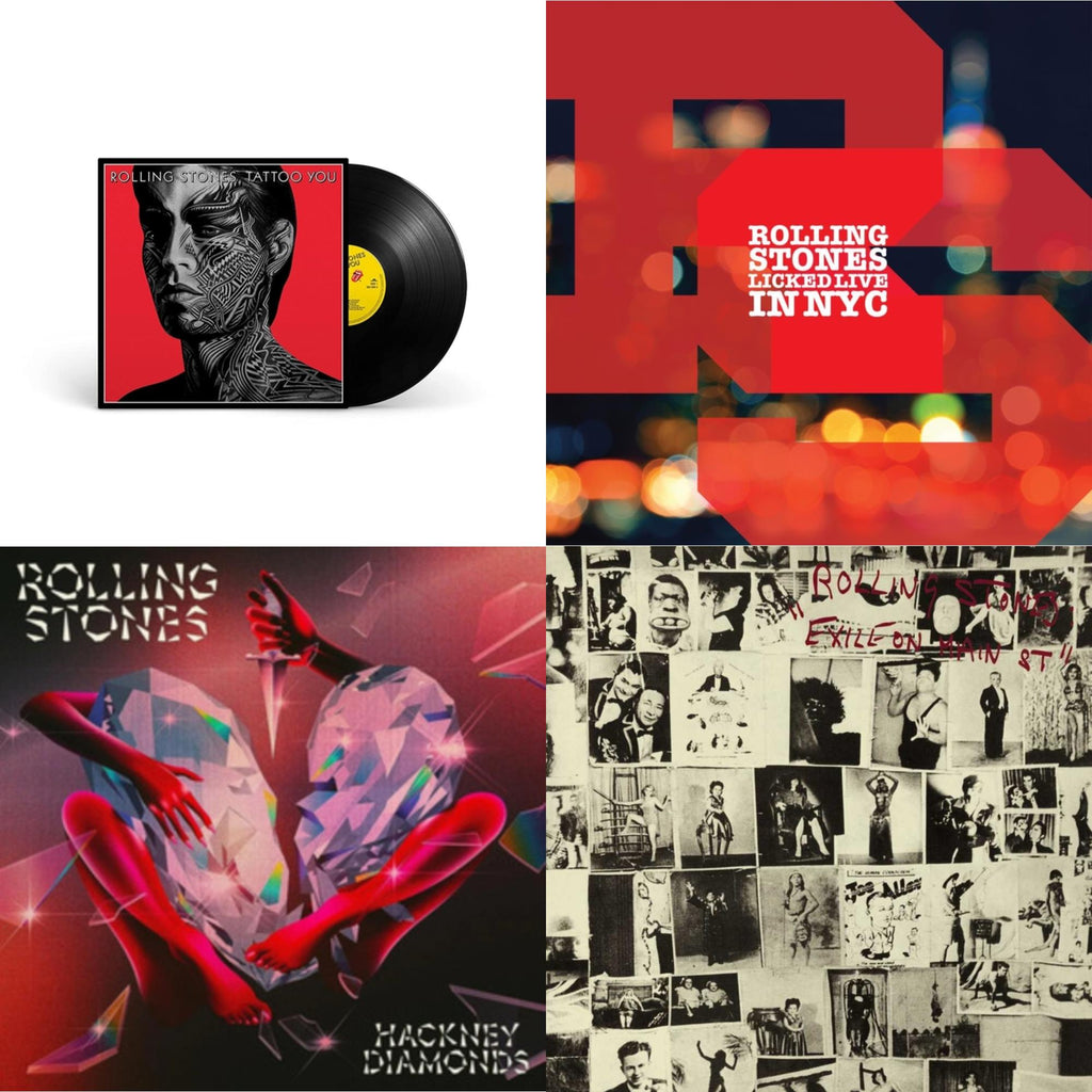 Tattoo You (2021 Remaster) & Licked Live In Nyc (White Vinyl/3LP) & Hackney Diamonds & Exile On Main Street (2LP)
