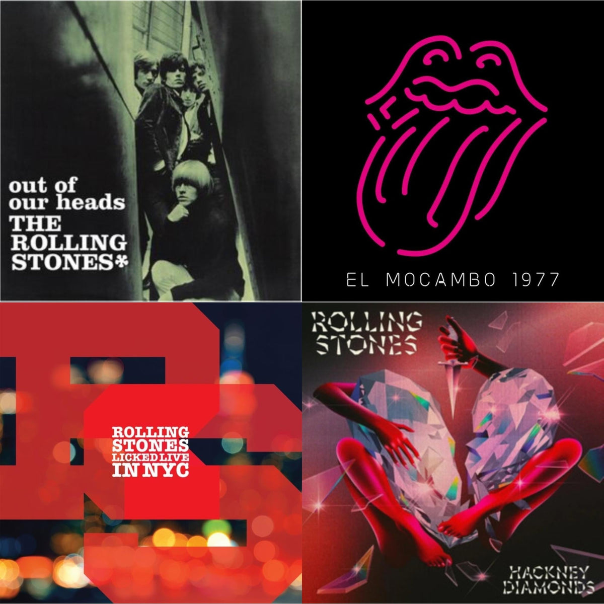 Out Of Our Heads (Uk) & Live At The El Mocambo (4LP) & Licked Live In Nyc (White Vinyl/3LP) & Hackney Diamonds