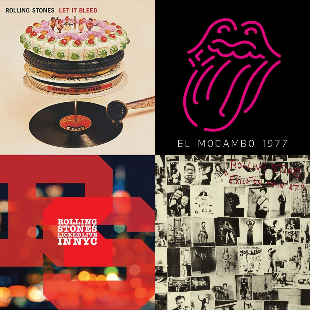 Let It Bleed (50Th Anniversary Edition) & Live At The El Mocambo (4LP) & Licked Live In Nyc (White Vinyl/3LP) & Exile On Main Street (2LP)