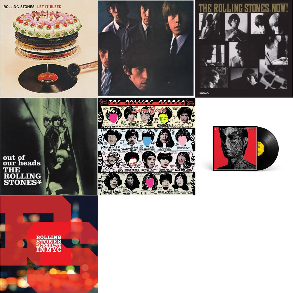 Rolling Stones No.2 (180G) & Out Of Our Heads (Uk) & Rolling Stones, Now! & Let It Bleed (50Th Anniversary Edition) & Tattoo You (2021 Remaster) & Licked Live In Nyc (White Vinyl/3LP) & Some Girls