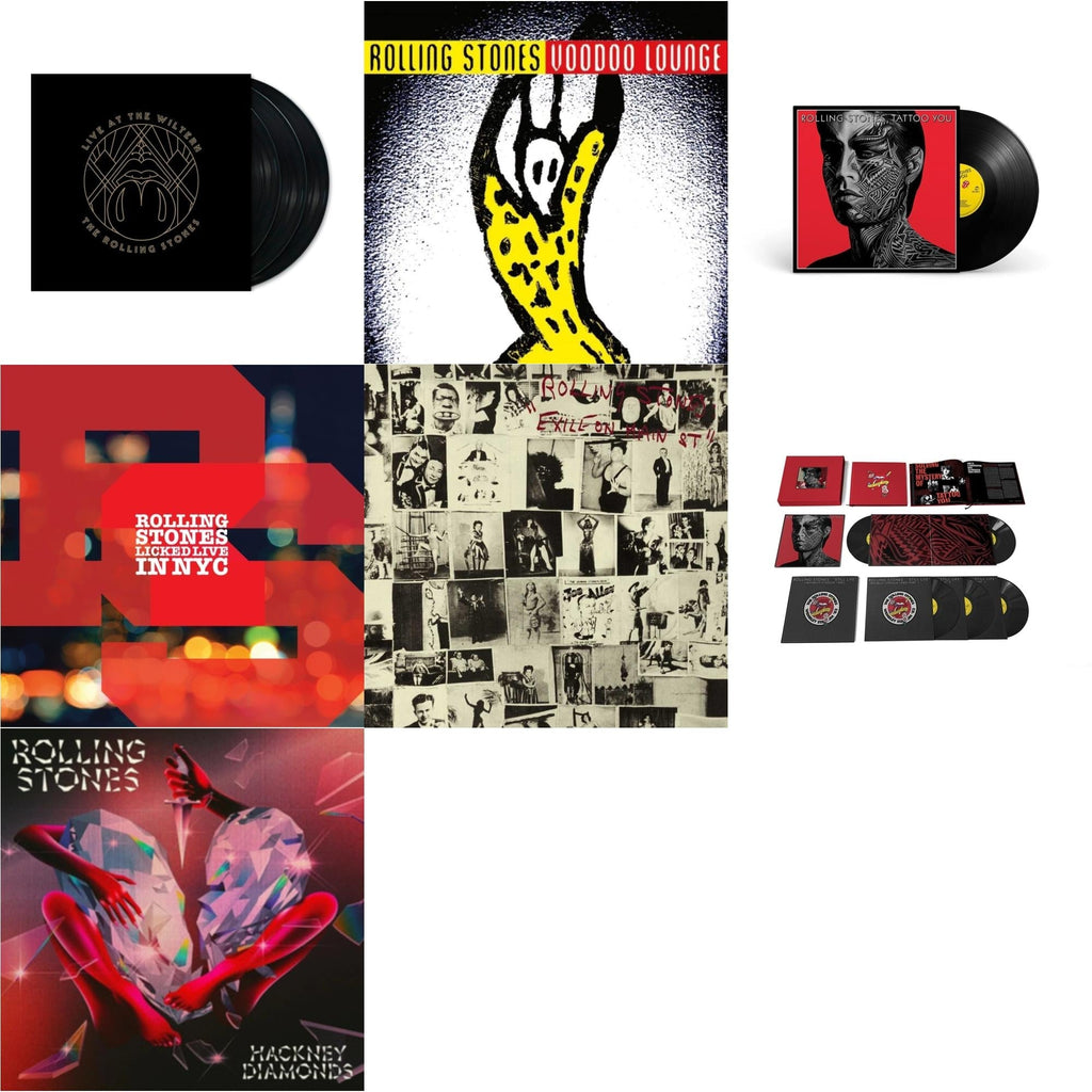 Tattoo You (2021 Remaster) & Tattoo You (2021 Remaster/5LP Box Set) & Licked Live In Nyc (White Vinyl/3LP) & Hackney Diamonds & Live At The Wiltern (3LP) & Voodoo Lounge (30Th Anniversary) (Red/Yellow Vinyl/2LP) & Exile On Main Street (2LP)