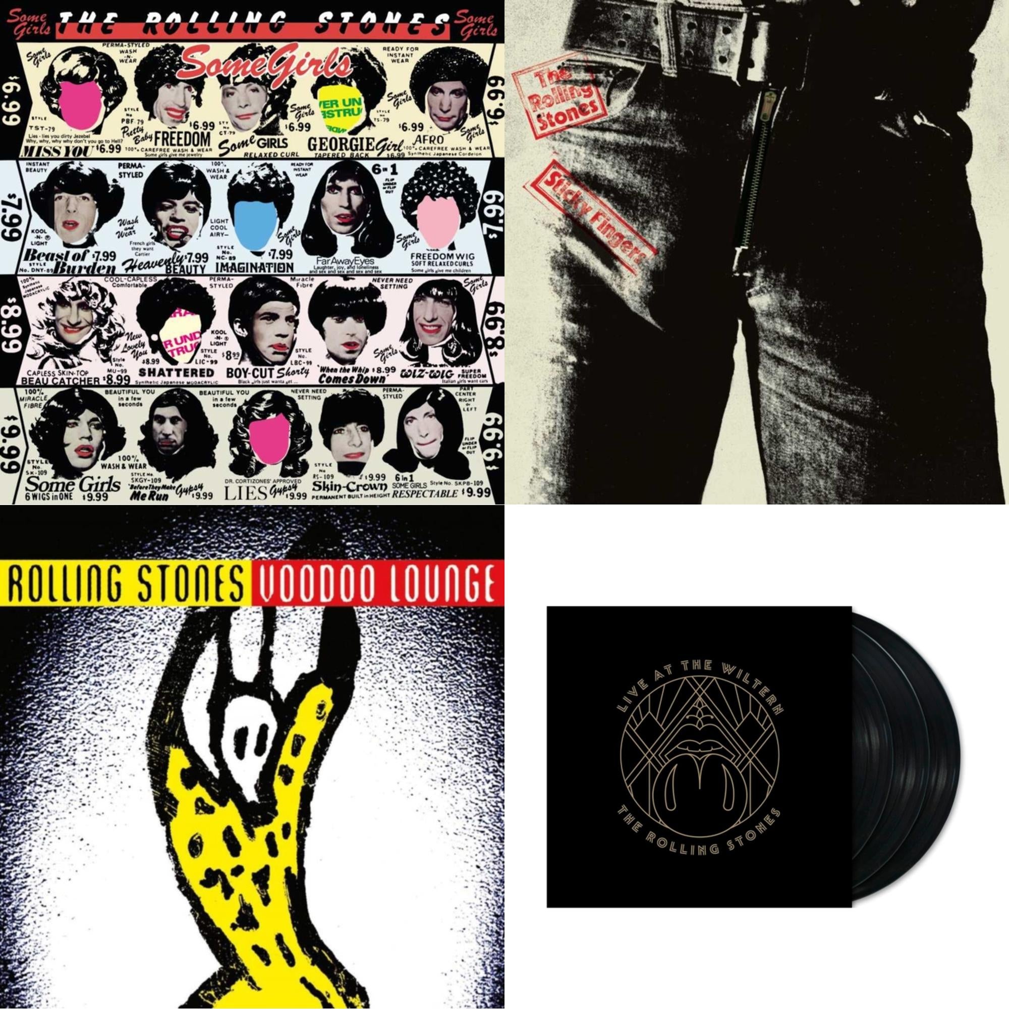 Live At The Wiltern (3LP) & Voodoo Lounge (30Th Anniversary) (Red/Yellow Vinyl/2LP) & Sticky Fingers & Some Girls
