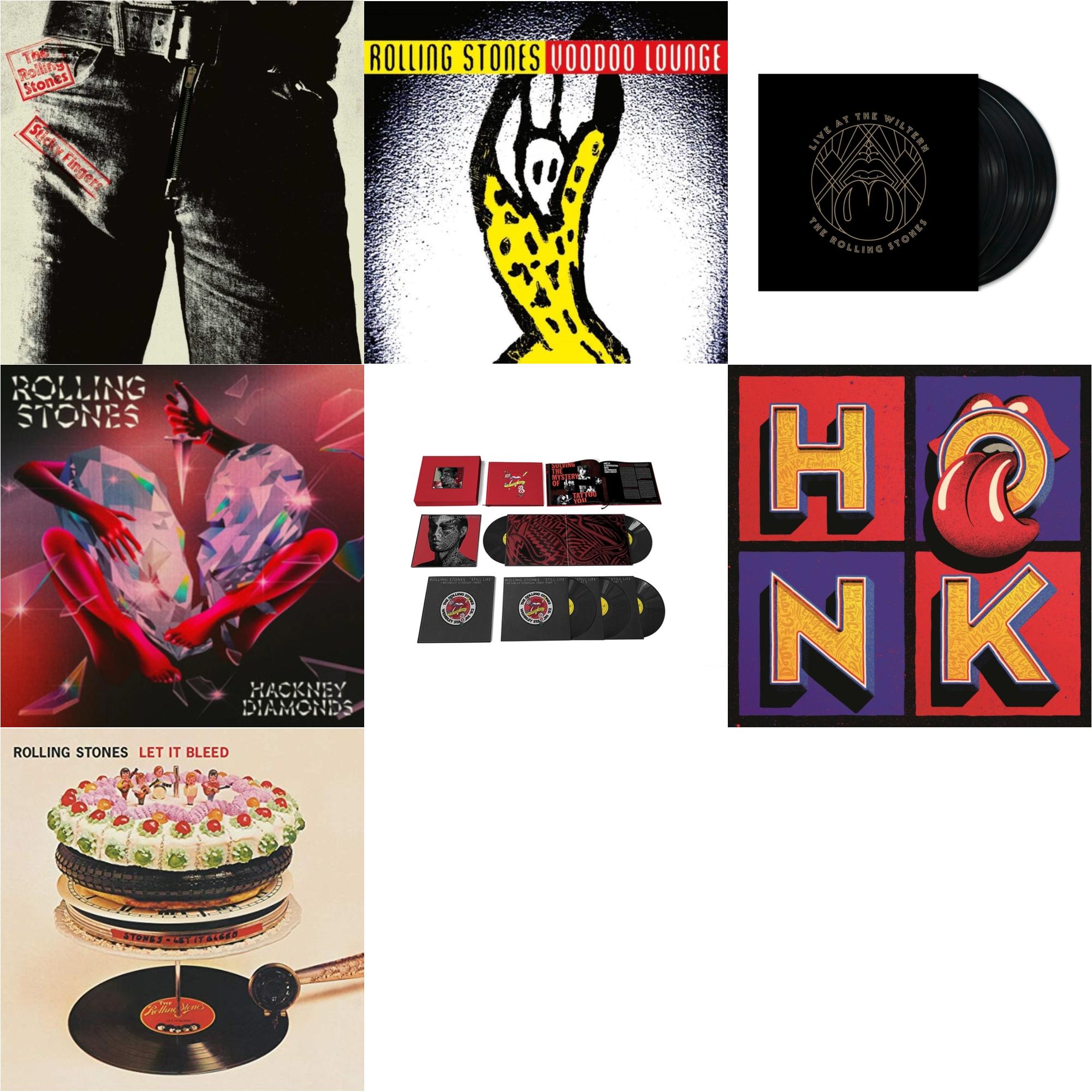 Let It Bleed (50Th Anniversary Edition) & Tattoo You (2021 Remaster/5LP Box Set) & Hackney Diamonds & Live At The Wiltern (3LP) & Voodoo Lounge (30Th Anniversary) (Red/Yellow Vinyl/2LP) & Sticky Fingers & Honk (Translucent Red Vinyl/2LP)