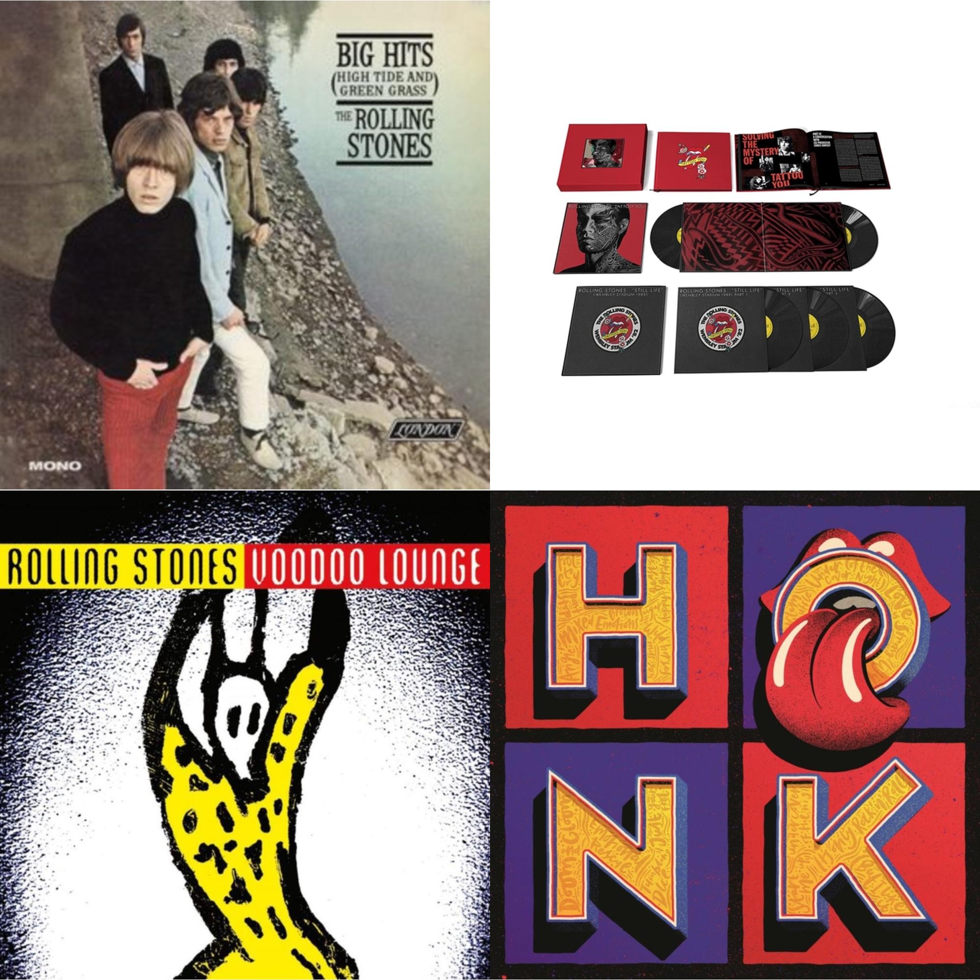 Big Hits (High Tide Green Grass LP Vinyl) & Tattoo You (2021 Remaster/5LP Box Set) & Voodoo Lounge (30Th Anniversary) (Red/Yellow Vinyl/2LP) & Honk (Translucent Red Vinyl/2LP)