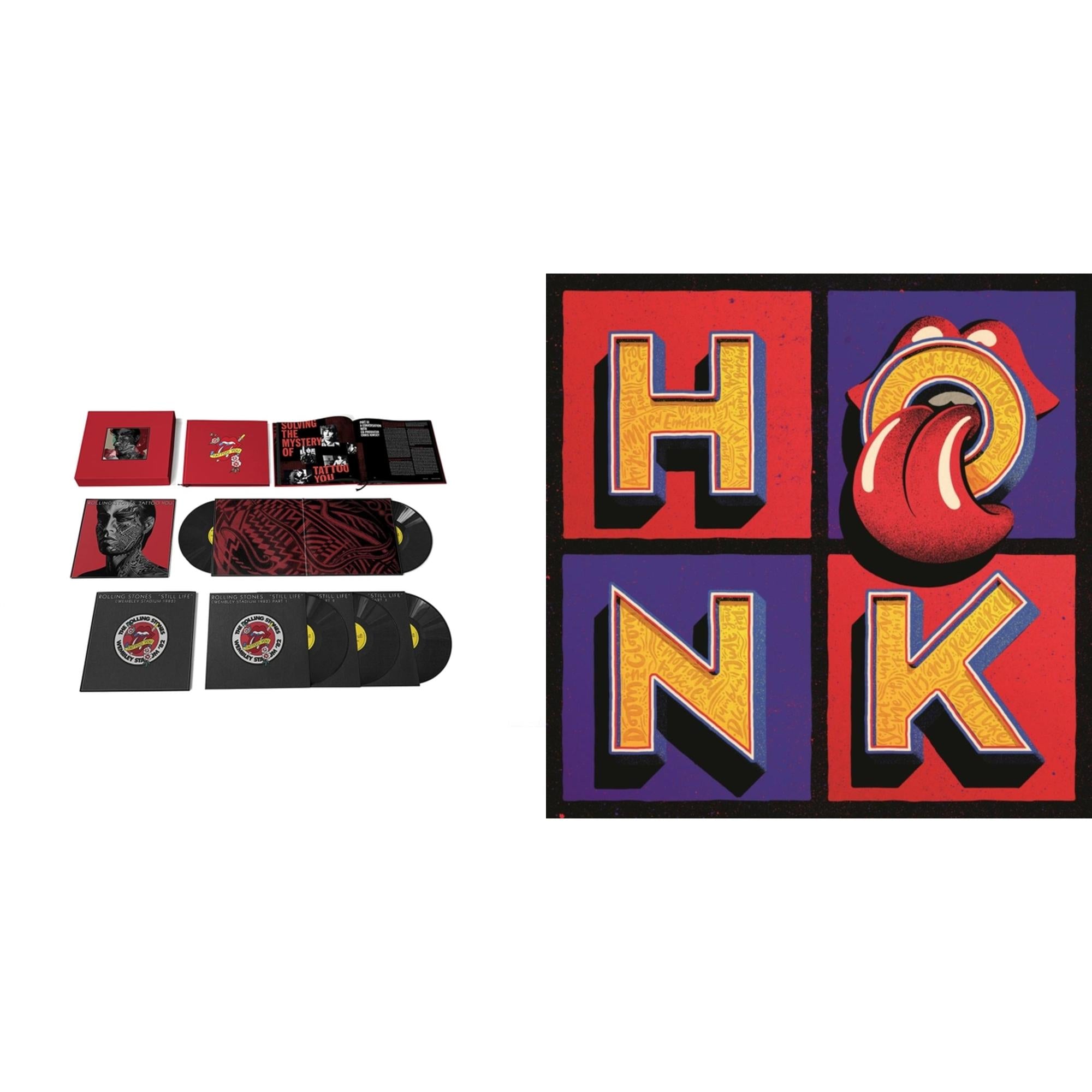 Tattoo You (2021 Remaster/5LP Box Set) & Honk (Translucent Red Vinyl/2LP)