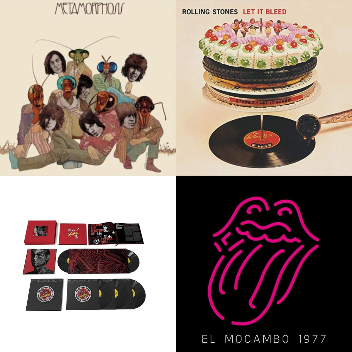 Metamorphosis & Let It Bleed (50Th Anniversary Edition) & Tattoo You (2021 Remaster/5LP Box Set) & Live At The El Mocambo (4LP)