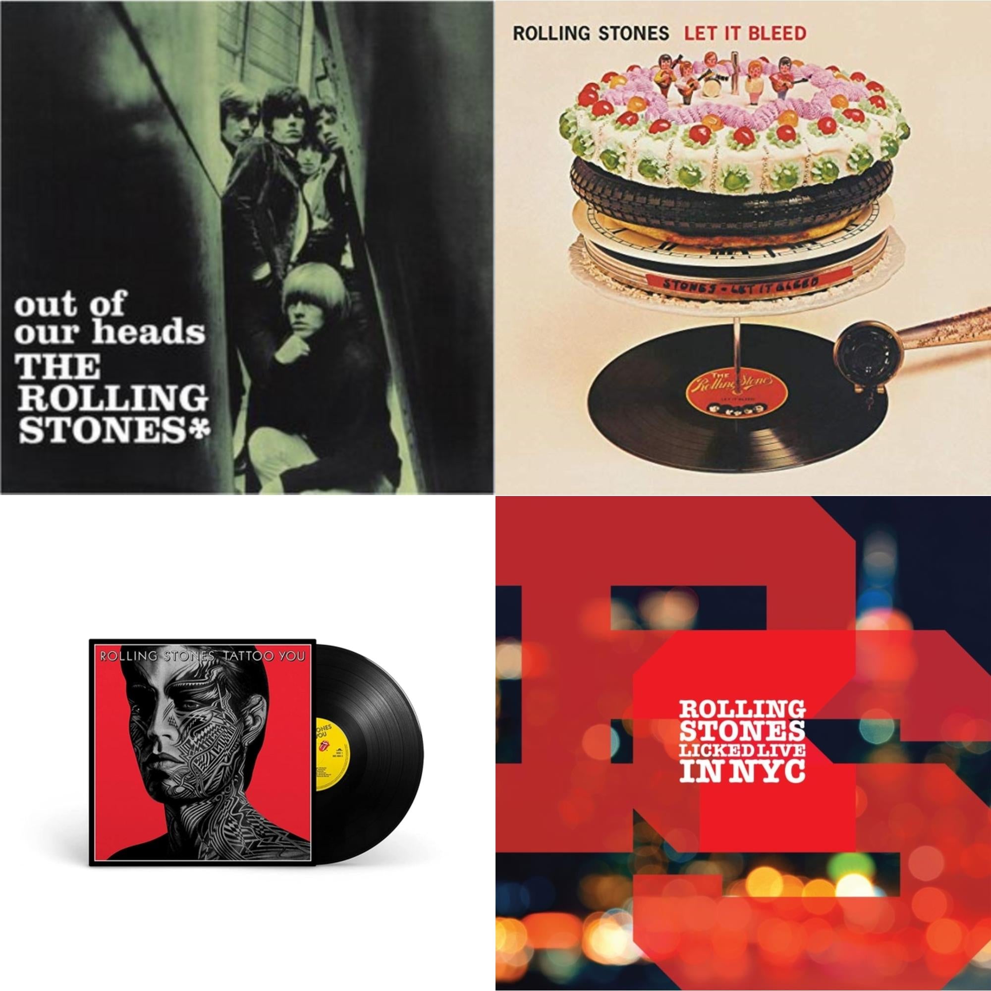Out Of Our Heads (Uk) & Let It Bleed (50Th Anniversary Edition) & Tattoo You (2021 Remaster) & Licked Live In Nyc (White Vinyl/3LP)