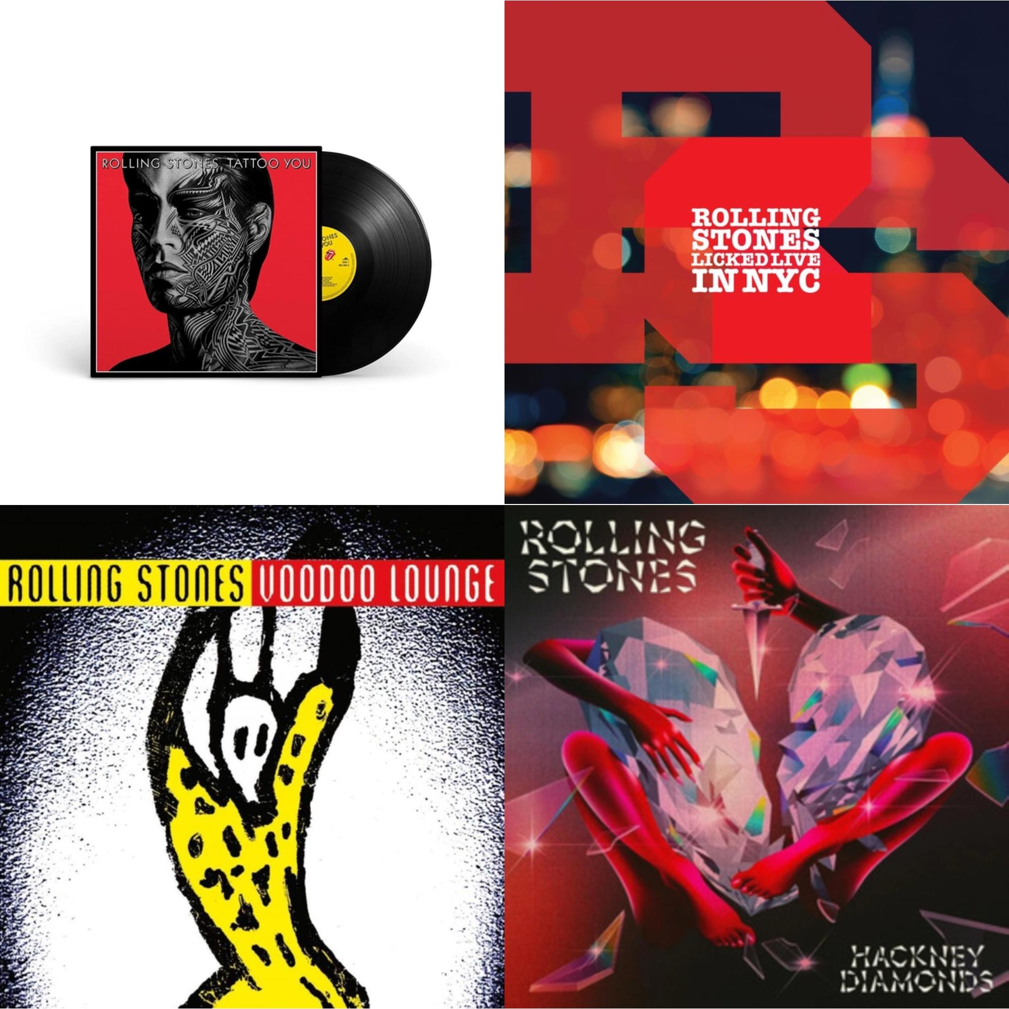 Tattoo You (2021 Remaster) & Licked Live In Nyc (White Vinyl/3LP) & Hackney Diamonds & Voodoo Lounge (30Th Anniversary) (Red/Yellow Vinyl/2LP)