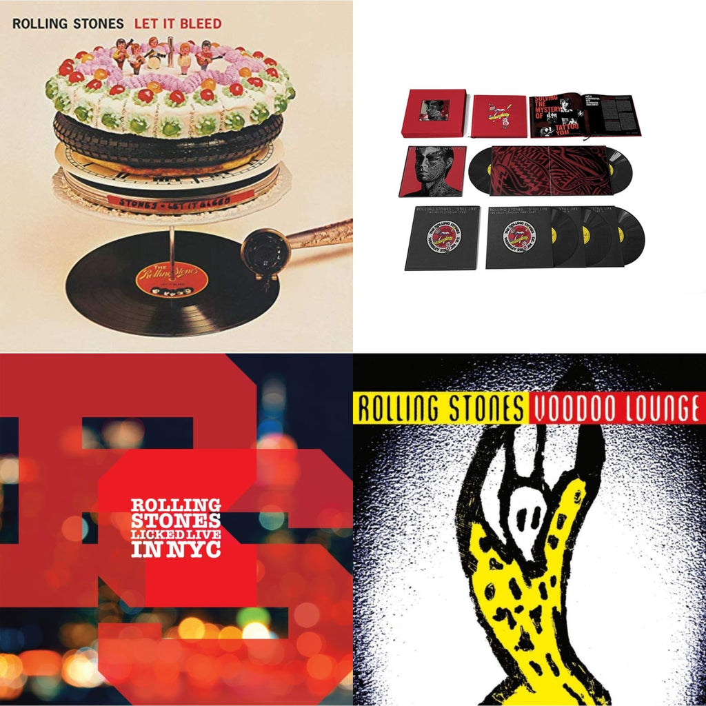 Let It Bleed (50Th Anniversary Edition) & Tattoo You (2021 Remaster/5LP Box Set) & Licked Live In Nyc (White Vinyl/3LP) & Voodoo Lounge (30Th Anniversary) (Red/Yellow Vinyl/2LP)