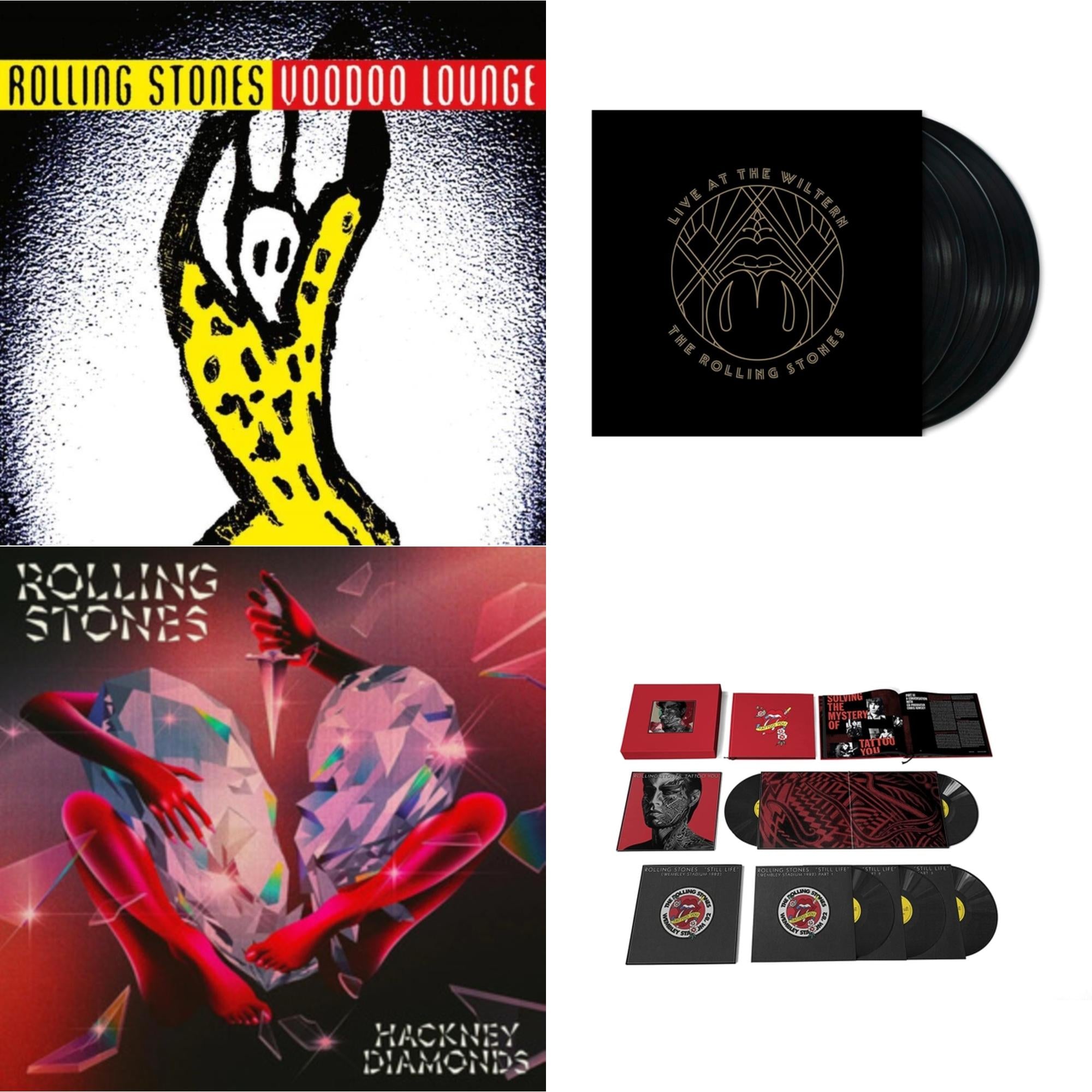 Tattoo You (2021 Remaster/5LP Box Set) & Hackney Diamonds & Live At The Wiltern (3LP) & Voodoo Lounge (30Th Anniversary) (Red/Yellow Vinyl/2LP)