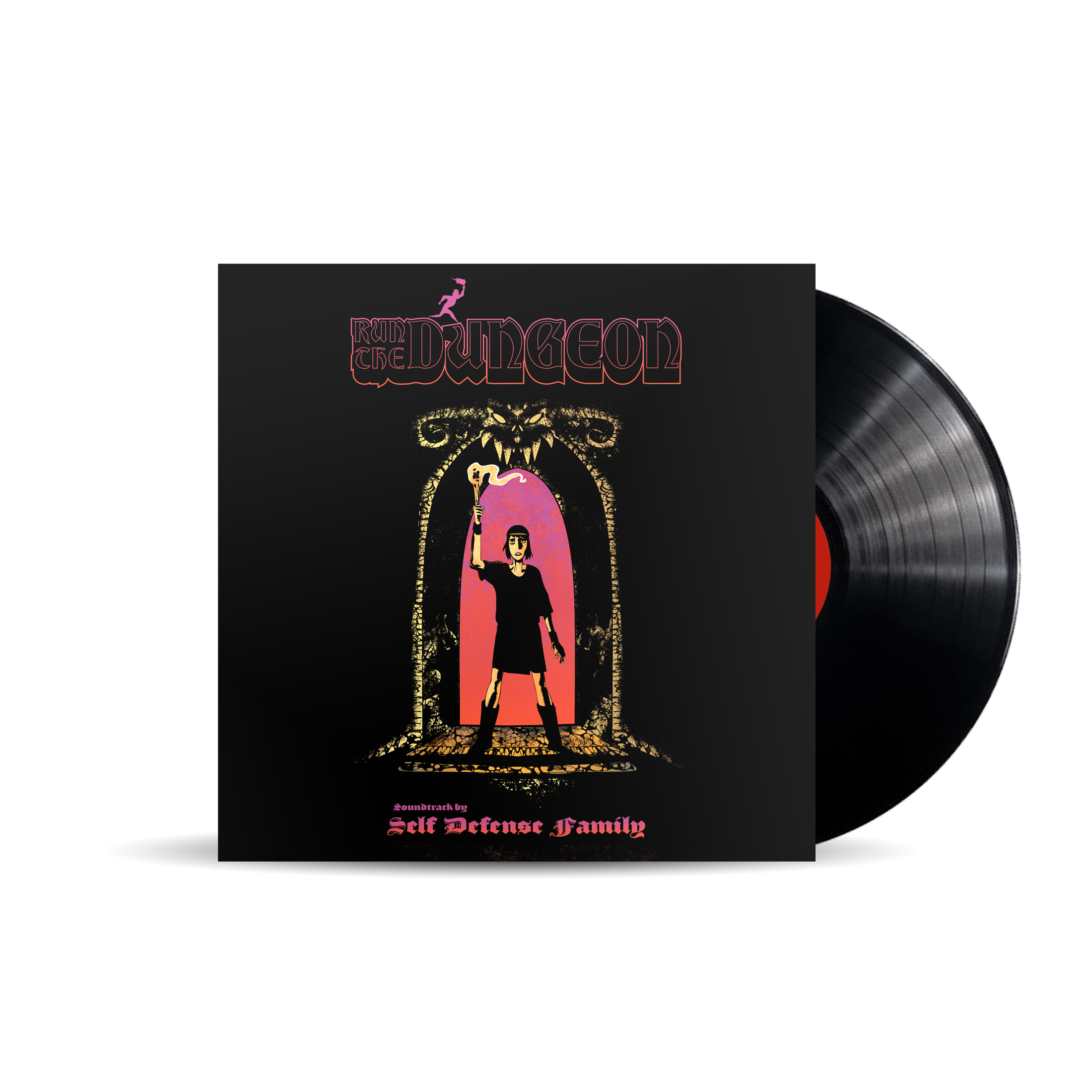 Self Defense Family Run The Dungeon Deluxe Edition Book with LP Vinyl Record