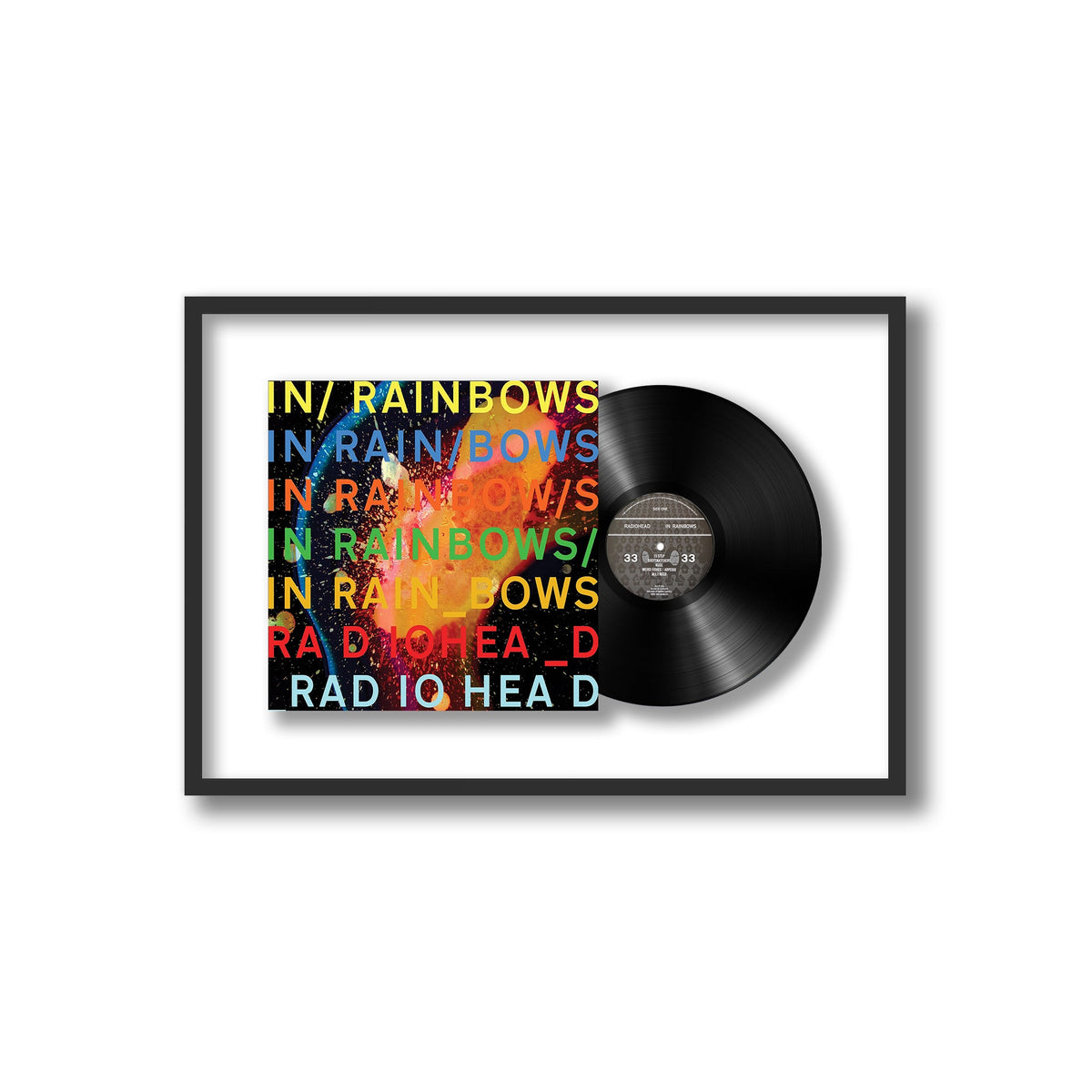 Radiohead - In Rainbows - Framed Vinyl Record