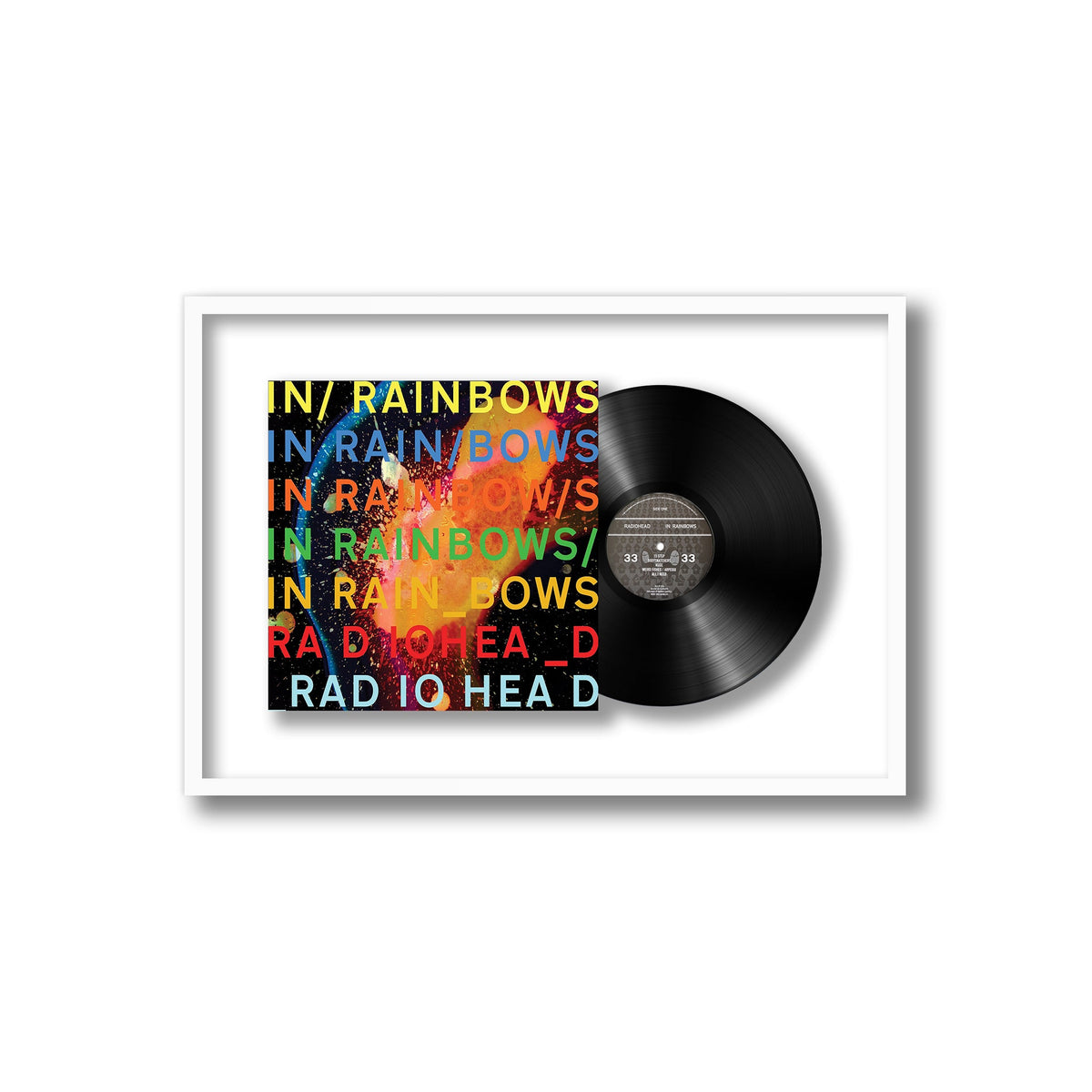 Radiohead - In Rainbows - Framed Vinyl Record