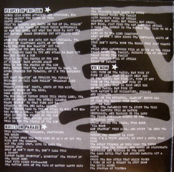 Rage Against The Machine – Evil Empire Music CD