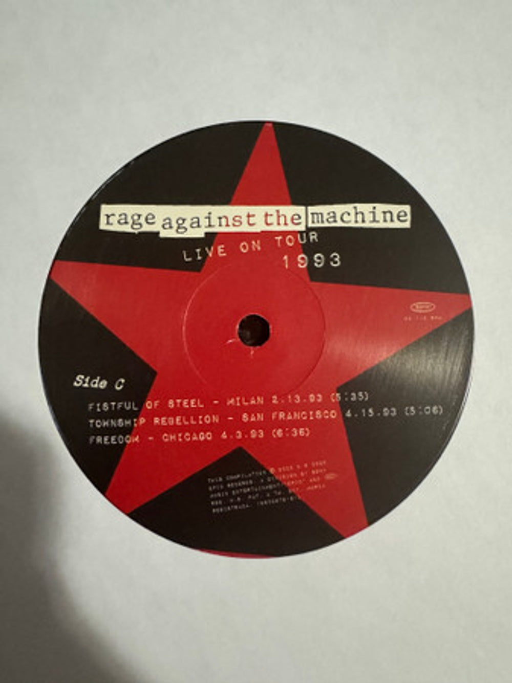 Rage Against The Machine – Live On Tour 1993 (2-LP Vinyl) Vinyl Record