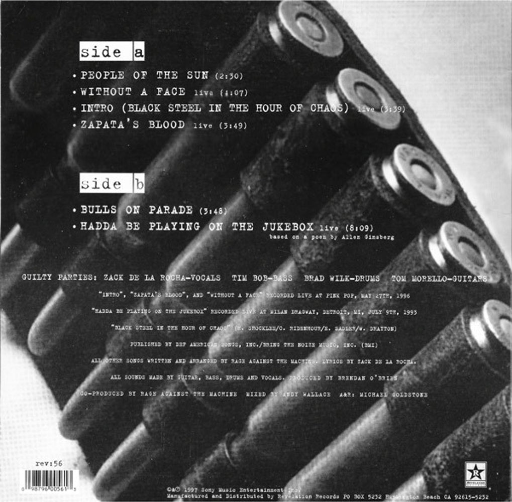 Rage Against The Machine – People of Sun (LP Vinyl) Vinyl Record