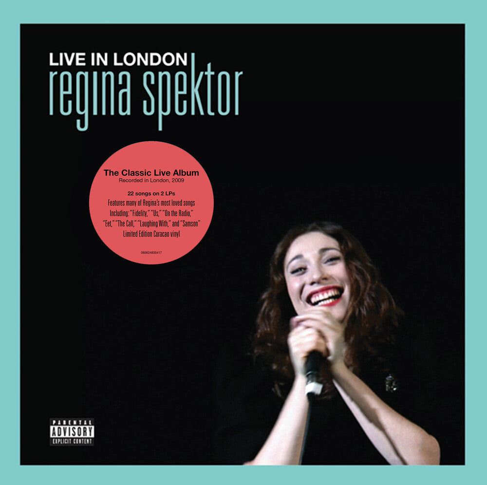 Regina Spektor – Live in London 2LP (Curacao blue LP Vinyl) Vinyl Record