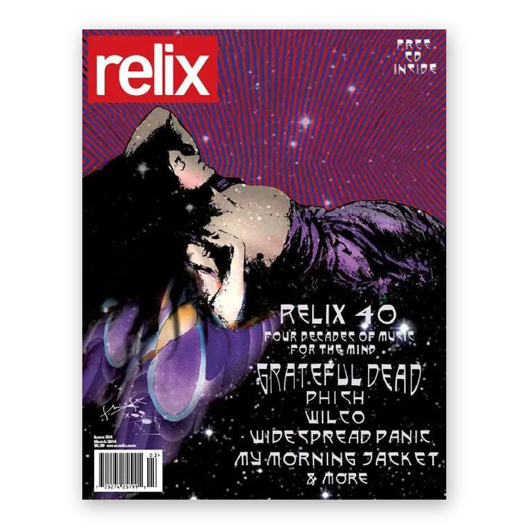 Relix 40 Cover by Stanley Mouse - March 2014 Relix Issue Magazine