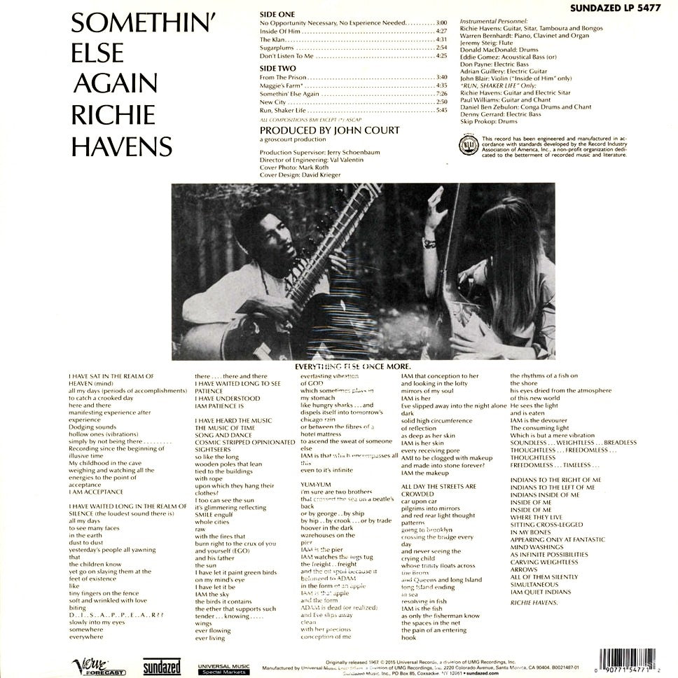 Richie Havens – Something Else (LP Vinyl) Vinyl Record