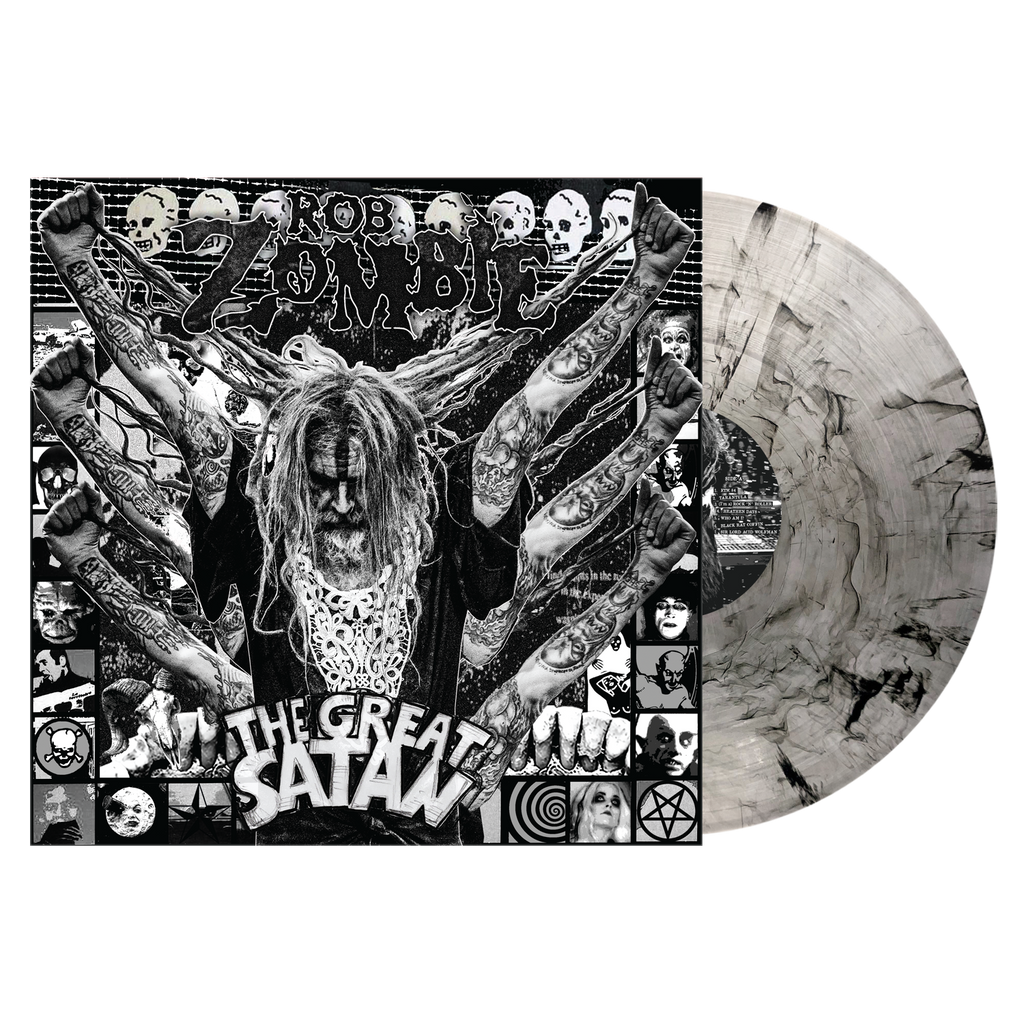Rob Zombie - The Great Satan LP (Exclusive Limited Edition of 1,000 - Clear with Black Smoke Vinyl) Vinyl Record
