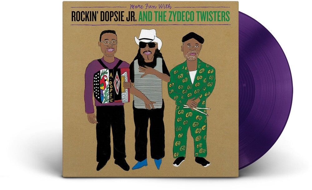 Rockin' Dopsie, Jr. & The Zydeco Twisters – More Fun With Rockin' Dopsie, Jr. & The Zydeco Twisters (Clear Purple LP Vinyl) Vinyl Record