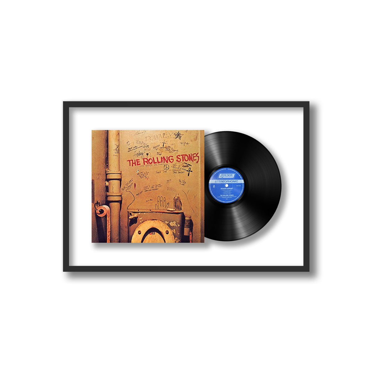 The Rolling Stones - Beggars Banquet - Framed Vinyl Record