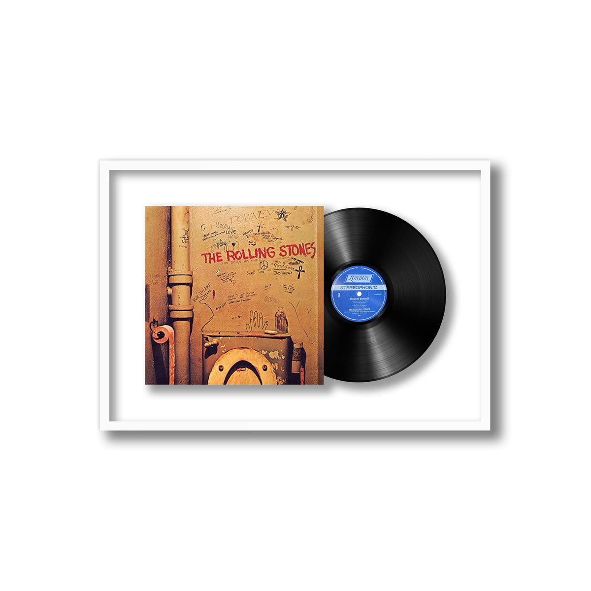 The Rolling Stones - Beggars Banquet - Framed Vinyl Record