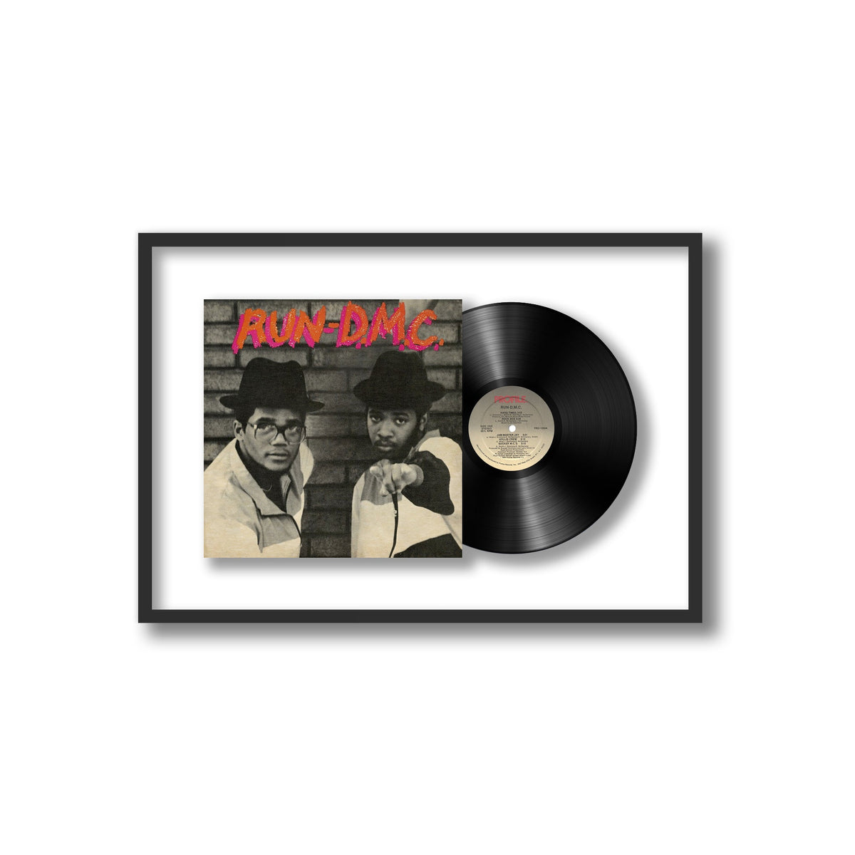 Run-D.M.C.- Run-D.M.C. - Framed Vinyl Record