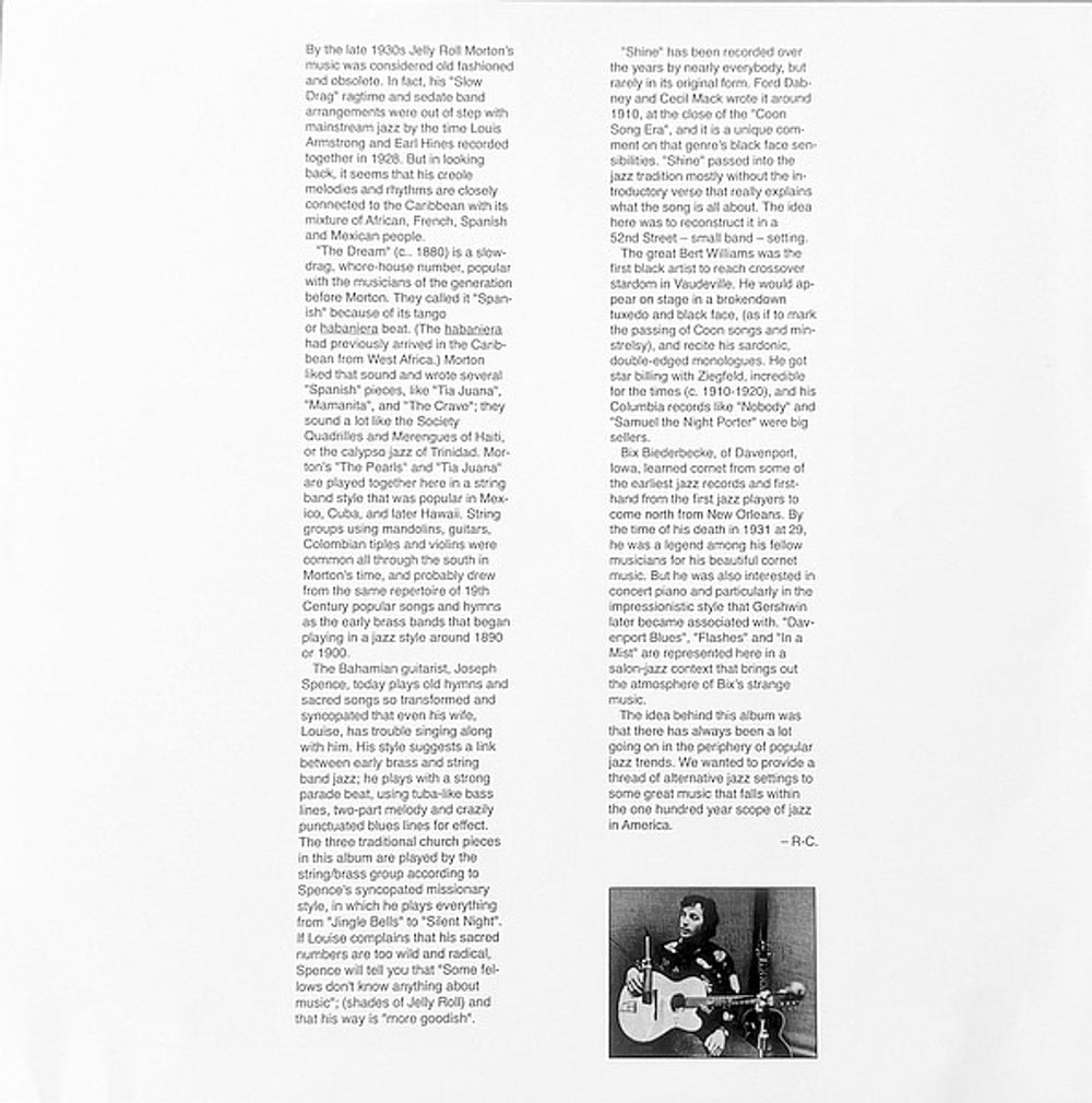 Ry Cooder – Jazz (LP Vinyl) Vinyl Record