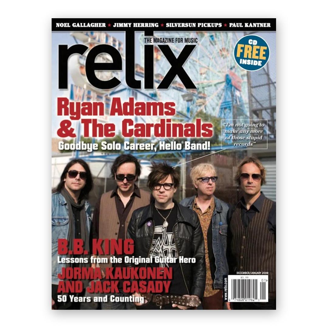 Ryan Adams & The Cardinals - December 2008/January 2009 Relix Issue Magazine