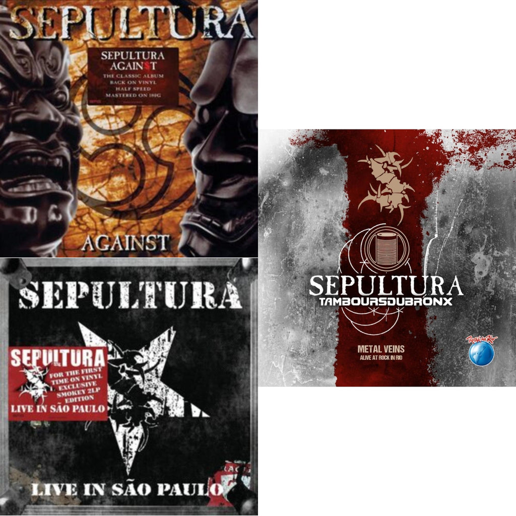 Sepultura - Against & Live In Sao Paulo (2LP) & Metal Veins - Alive At Rock In Rio (Limited/2LP)