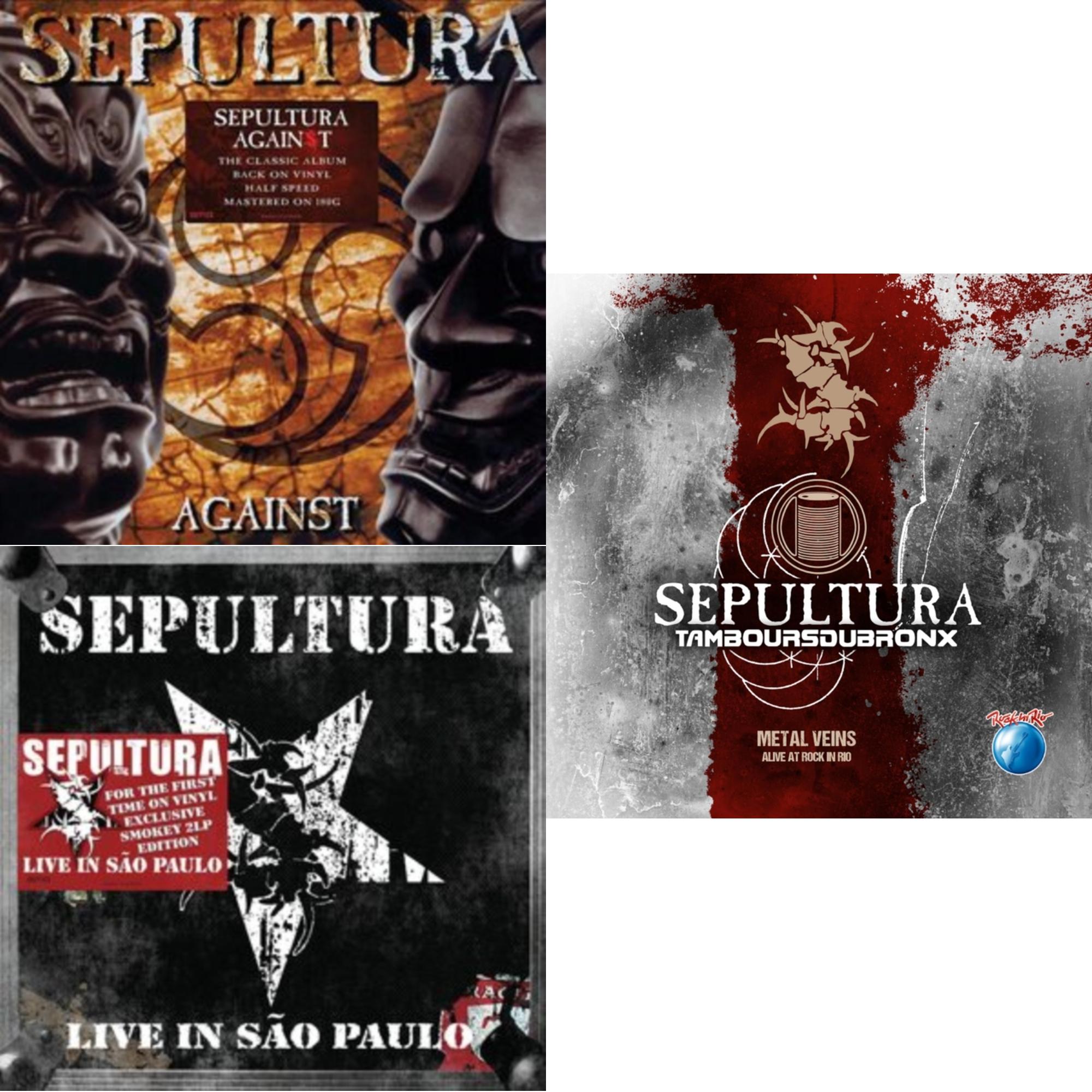 Sepultura - Against & Live In Sao Paulo (2LP) & Metal Veins - Alive At Rock In Rio (Limited/2LP)