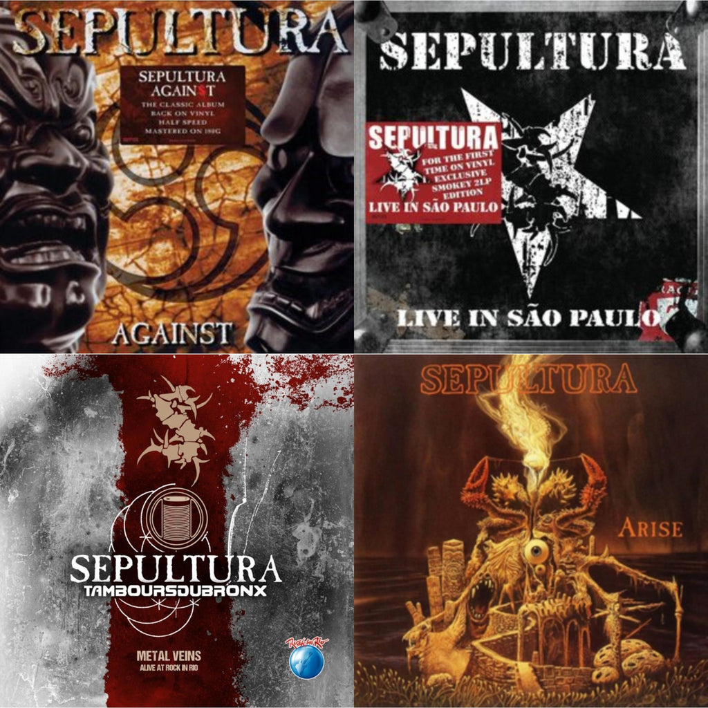 Sepultura - Metal Veins - Alive At Rock In Rio (Limited/2LP) & Against & Live In Sao Paulo (2LP) & Arise (Expanded Edition)