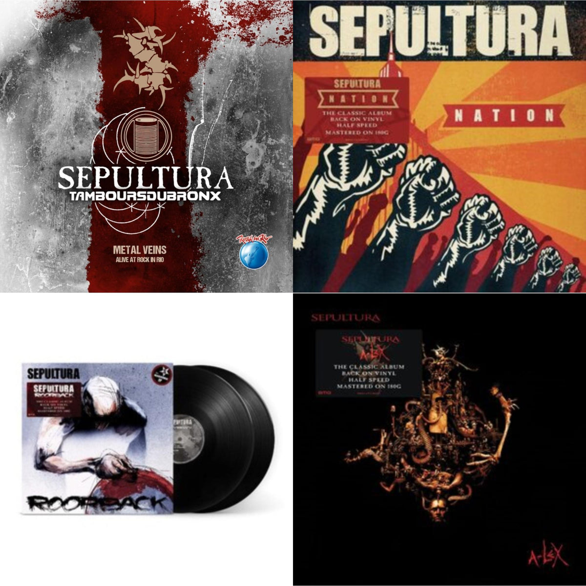 Metal Veins - Alive At Rock In Rio (Limited/2LP) & Nation (2LP) & Roorback & A-Lex (2LP)