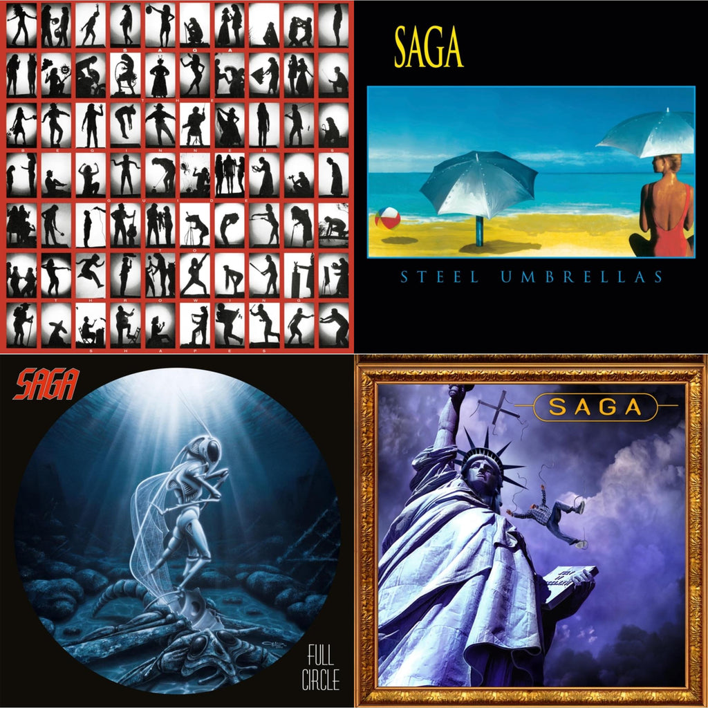 Saga - Beginner's Guide To Throwing Shapes (180G/Remastered) & Steel Umbrellas & Full Circle (2021 Reissue) & Generation 13 (2LP)