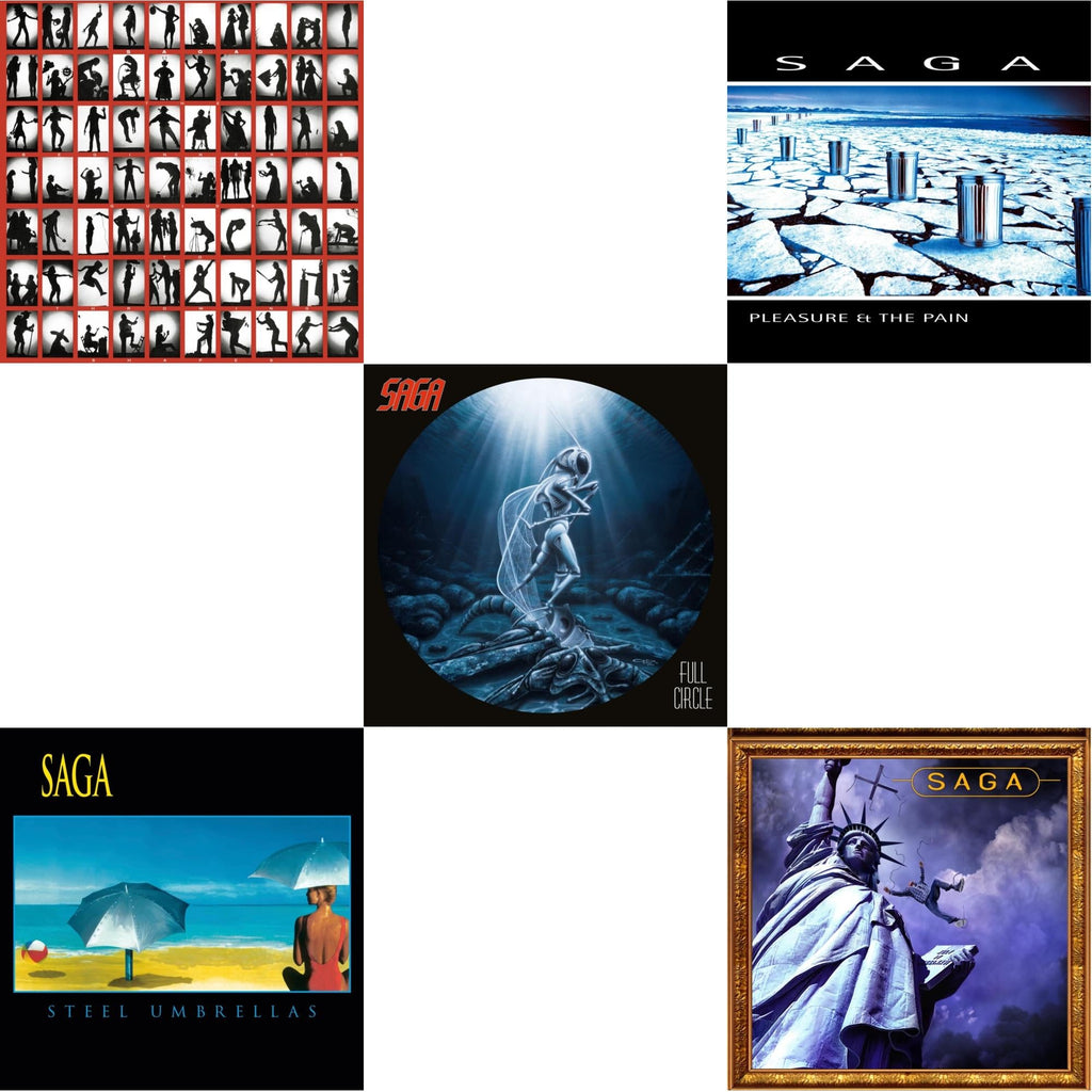 Saga - Beginner's Guide To Throwing Shapes (180G/Remastered) & Steel Umbrellas & Full Circle (2021 Reissue) & Pleasure & The Pain & Generation 13 (2LP)