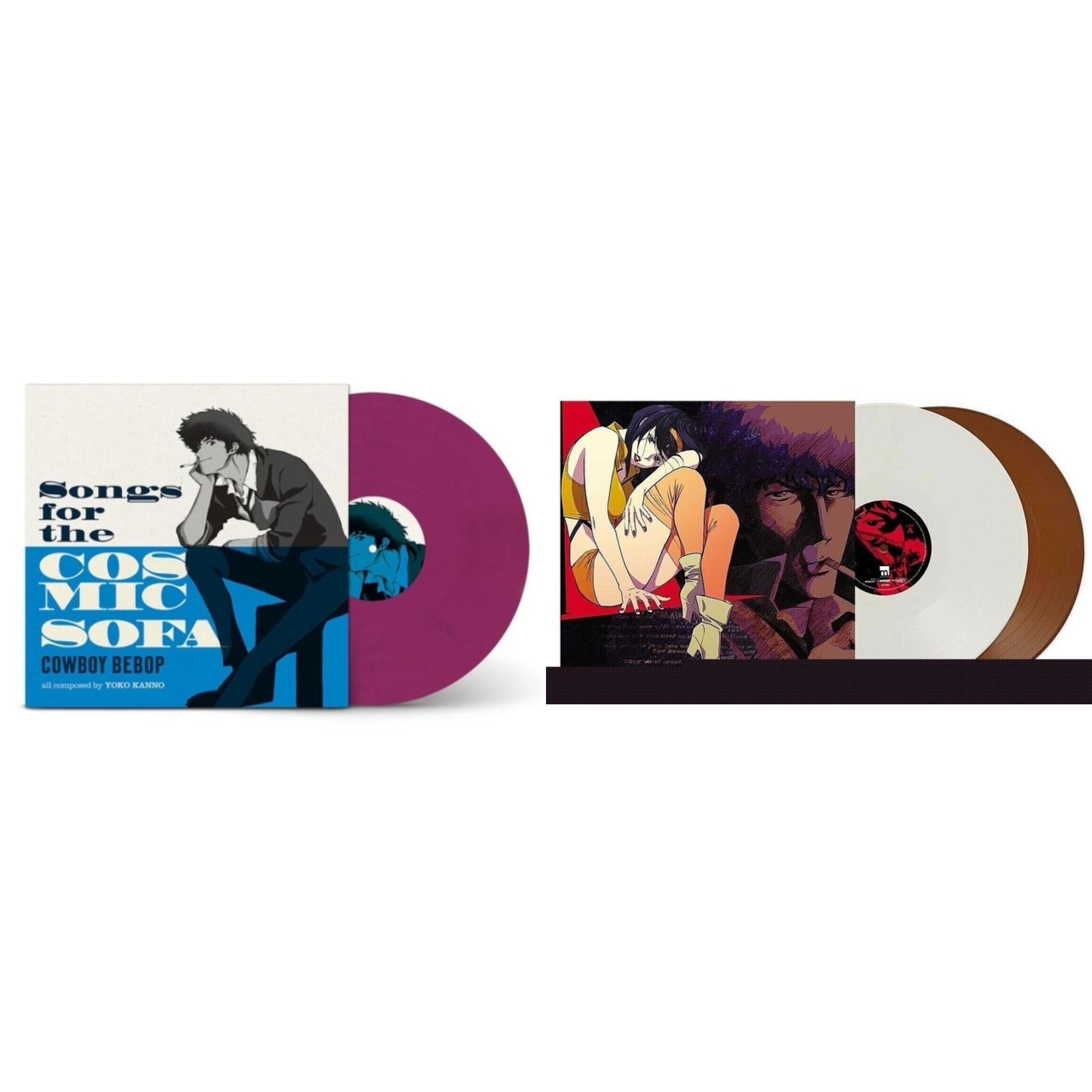 Cowboy Bebop Ost (Ein Variant) (2LP/1-Opaque White & Opaque Brown Vinyl) & Cowboy Bebop: Songs For The Cosmic Sofa