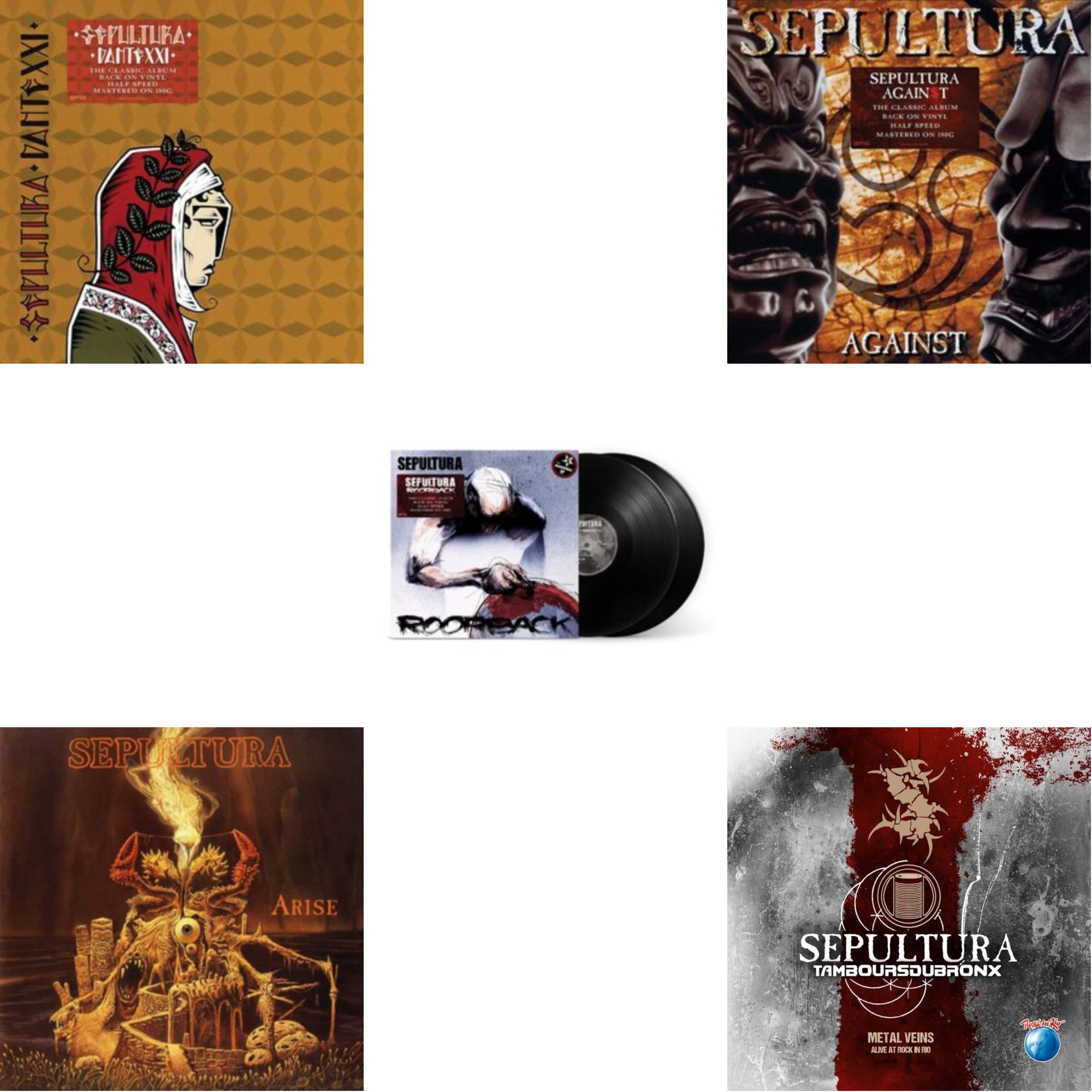 Sepultura - Metal Veins - Alive At Rock In Rio (Limited/2LP) & Against & Roorback & Dante Xxi & Arise (Expanded Edition)