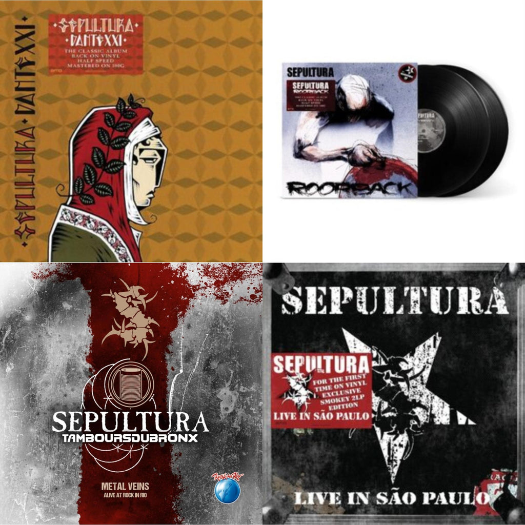 Sepultura - Metal Veins - Alive At Rock In Rio (Limited/2LP) & Roorback & Dante Xxi & Live In Sao Paulo (2LP)