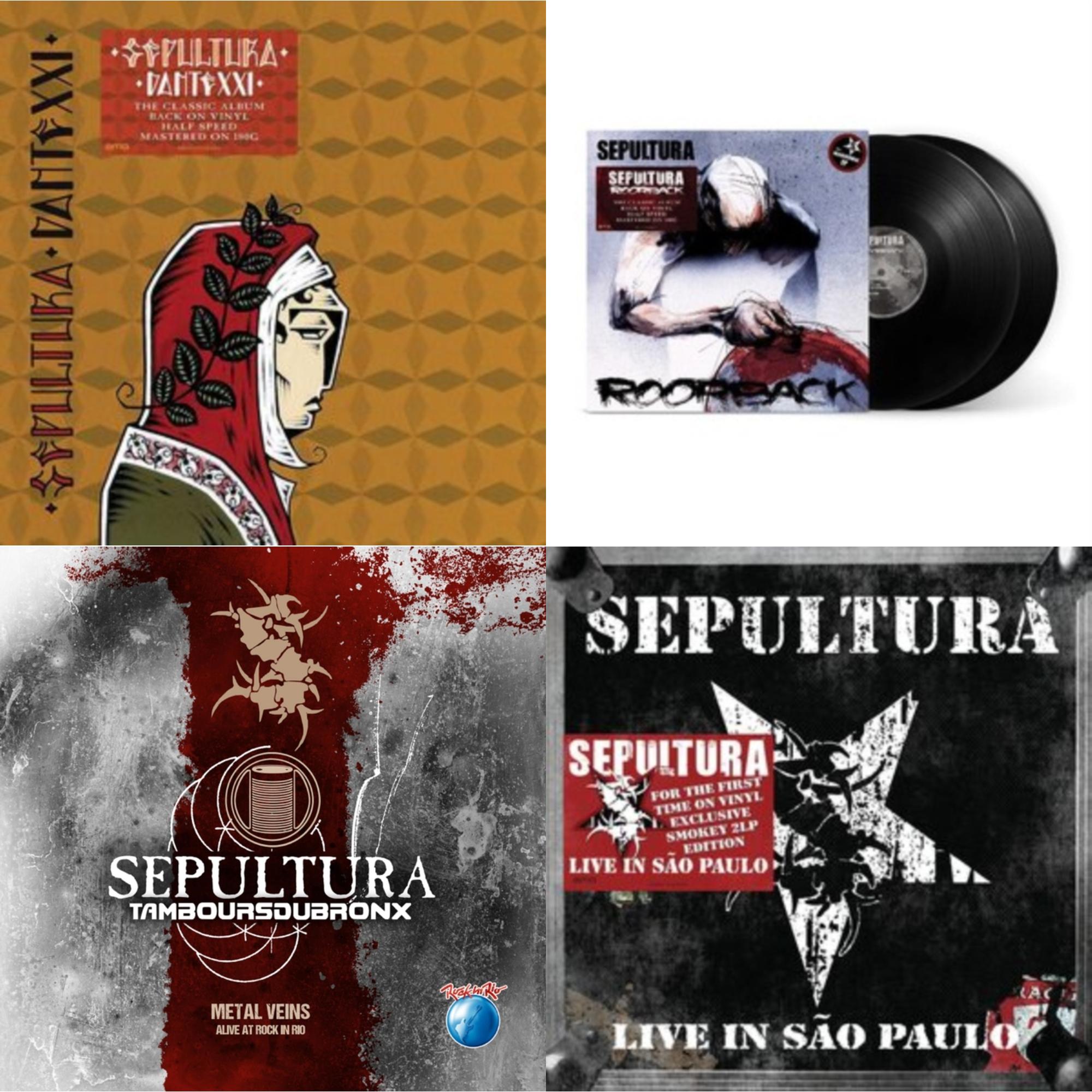 Sepultura - Metal Veins - Alive At Rock In Rio (Limited/2LP) & Roorback & Dante Xxi & Live In Sao Paulo (2LP)