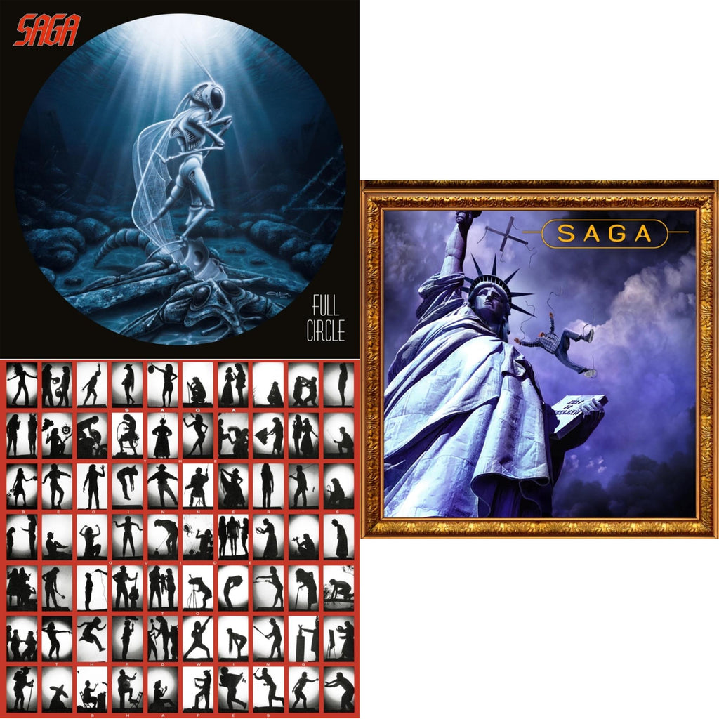 Saga - Full Circle (2021 Reissue) & Beginner's Guide To Throwing Shapes (180G/Remastered) & Generation 13 (2LP)