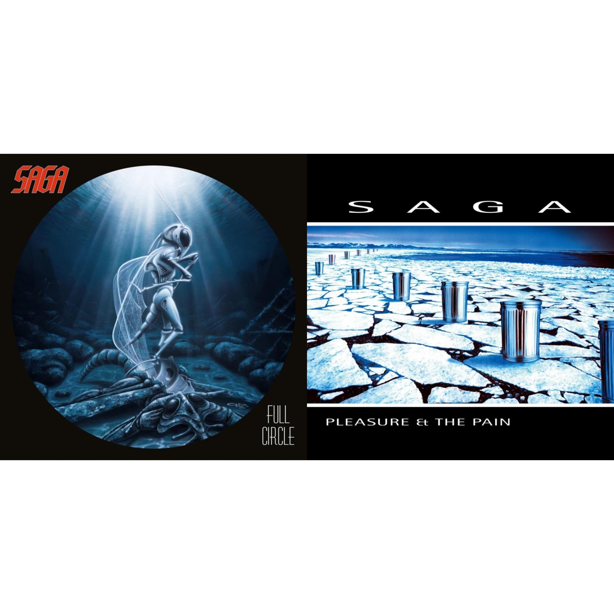 Saga - Pleasure & The Pain & Full Circle (2021 Reissue) - LP Vinyl Bundle