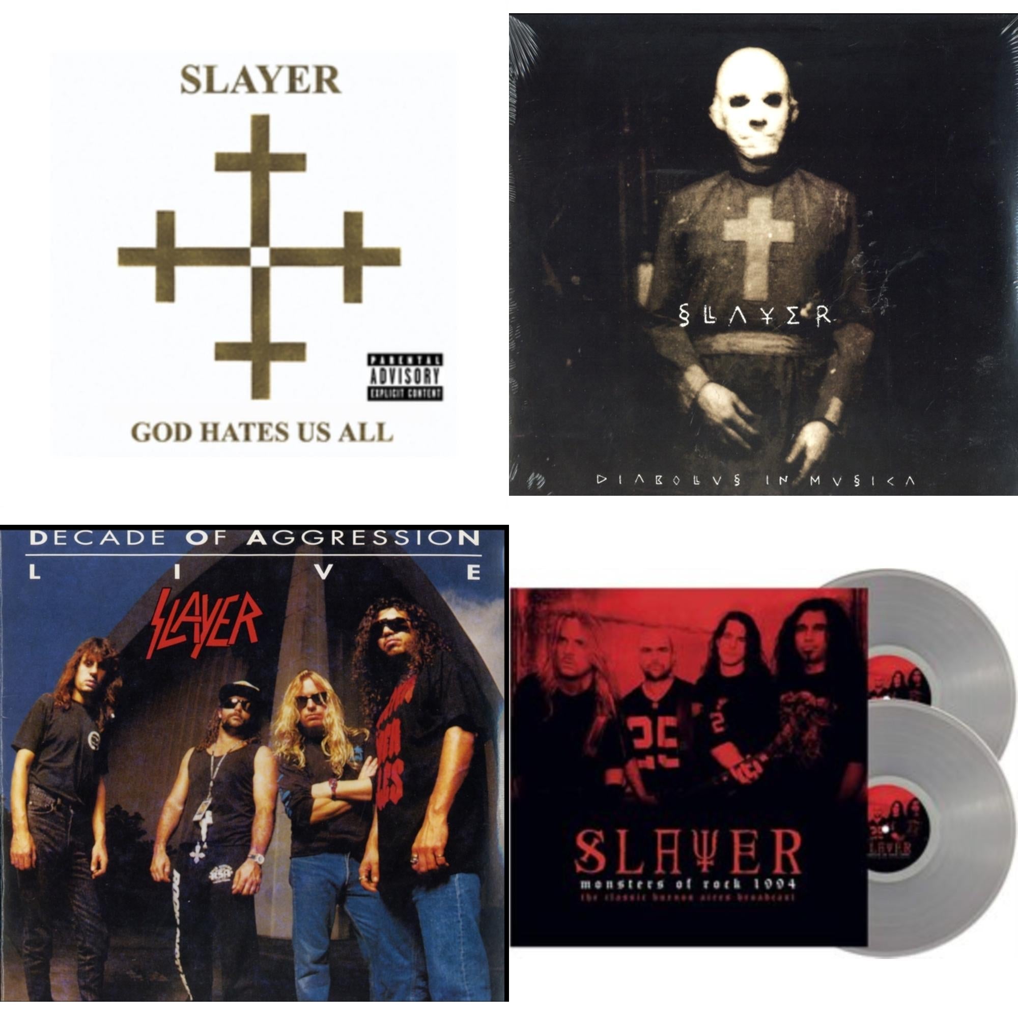 Diabolus In Musica & God Hates Us All & Live: Decade Of Aggression & Monsters Of Rock 1994 (2LP/140G/Clear Vinyl)