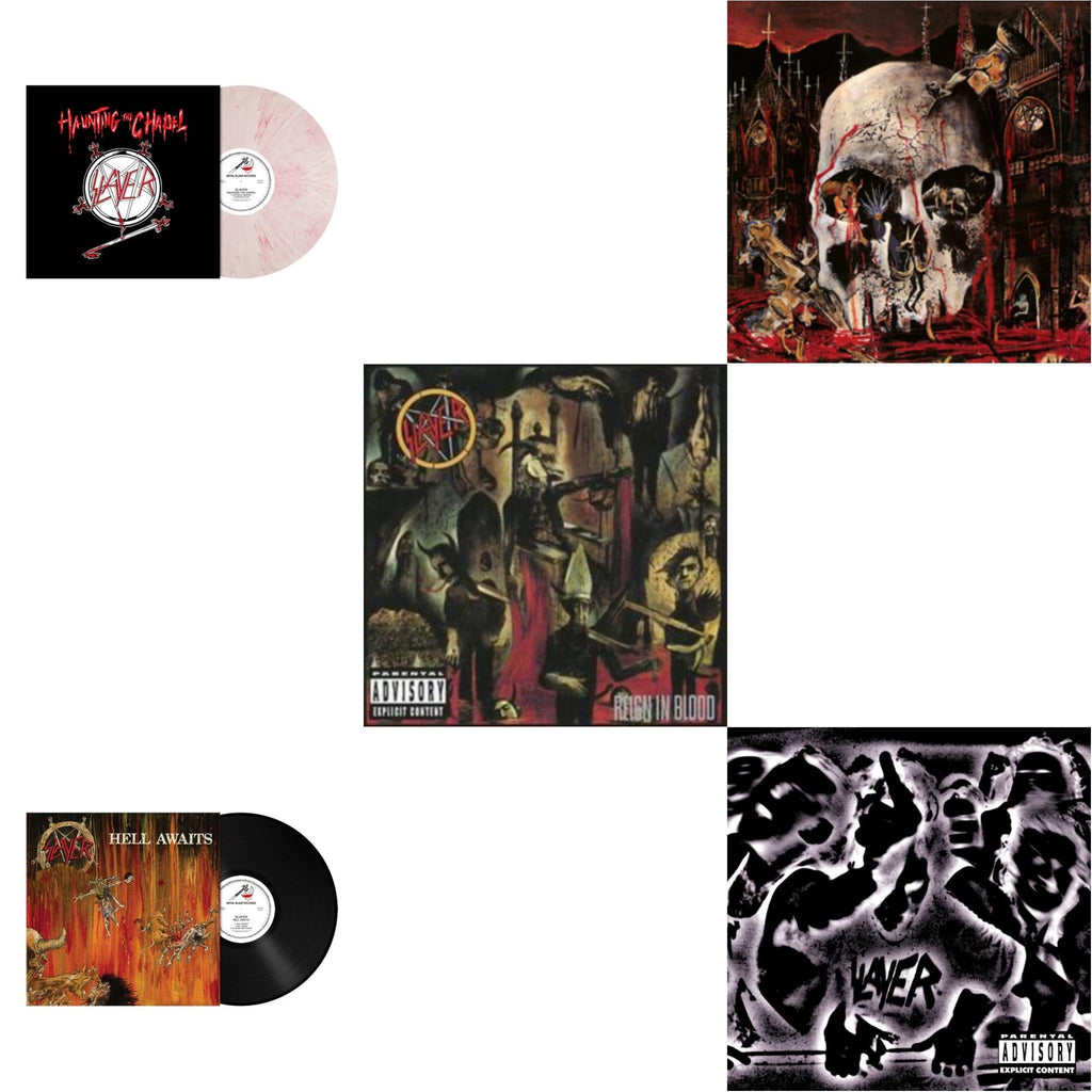 Haunting The Chapel (Red & White Marbled LP Vinyl) & Hell Awaits (180G) & Reign In Blood & South Of Heaven & Undisputed Attitude