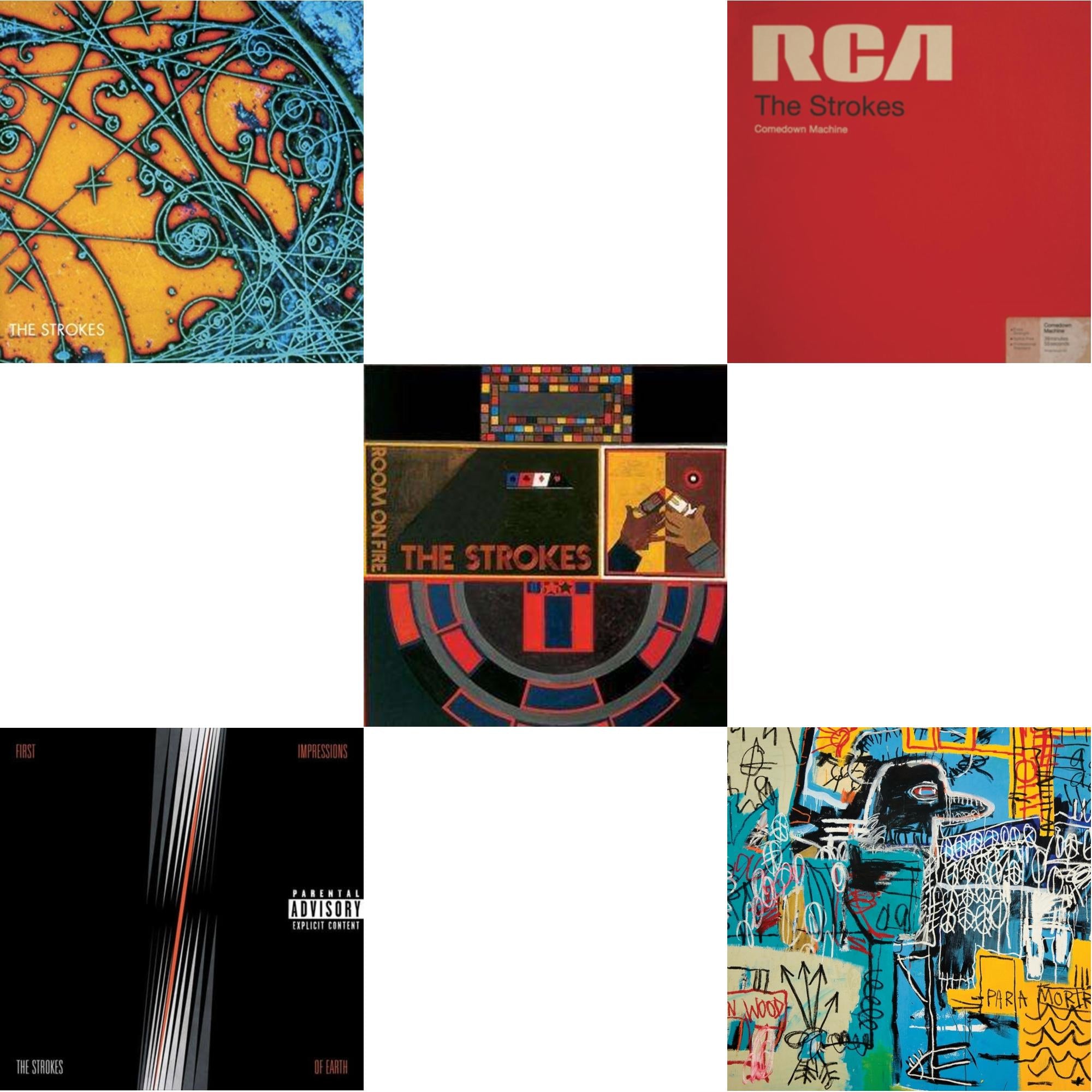 Strokes - Is This It & New Abnormal (180G/Clear Apet Slipcase/Dl Insert) & Room On Fire & First Impressions Of Earth & Comedown Machine - LP Vinyl Bundle