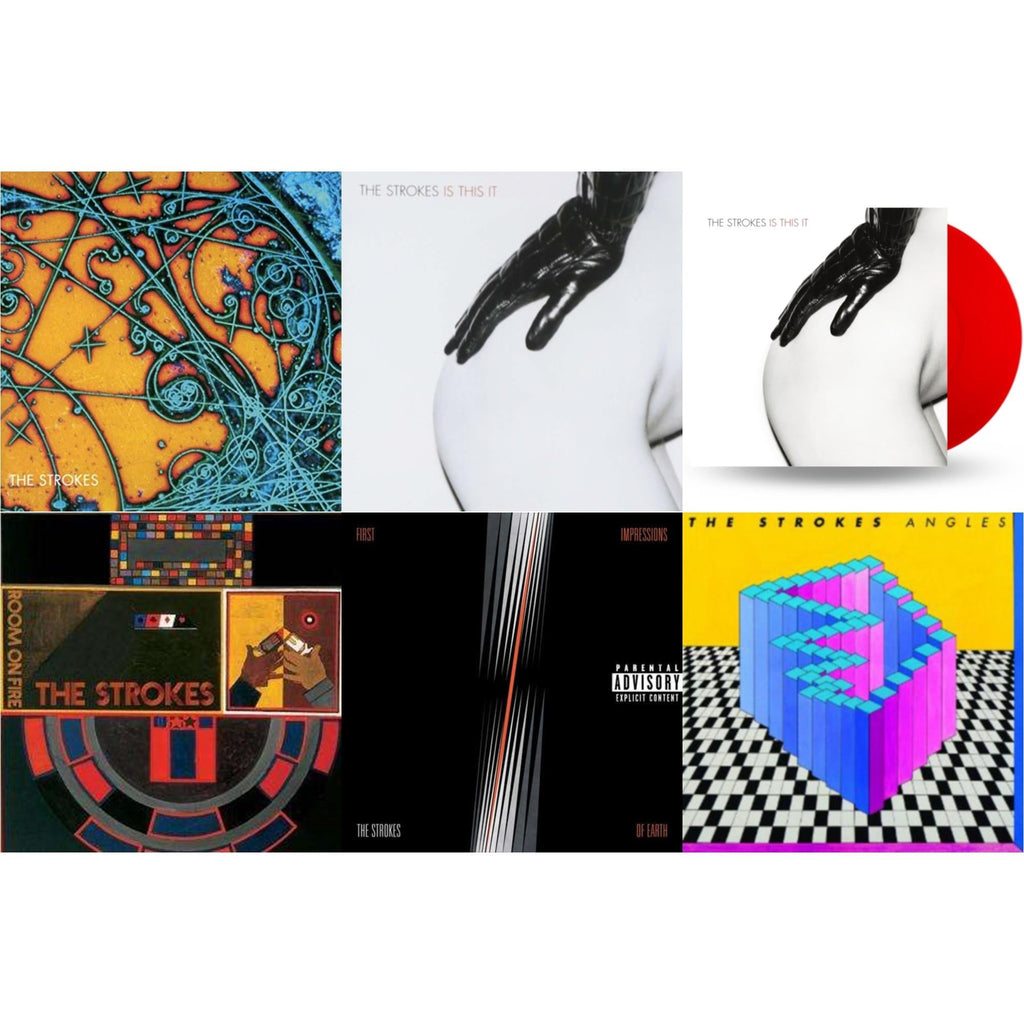 Strokes - Is This It & Is This It & Is This It (Red LP Vinyl) & Room On Fire & First Impressions Of Earth & Angles (Gatefold)