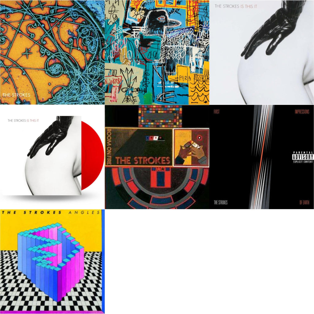 Strokes - Is This It & New Abnormal (180G/Clear Apet Slipcase/Dl Insert) & Is This It & Is This It (Red LP Vinyl) & Room On Fire & First Impressions Of Earth & Angles (Gatefold)