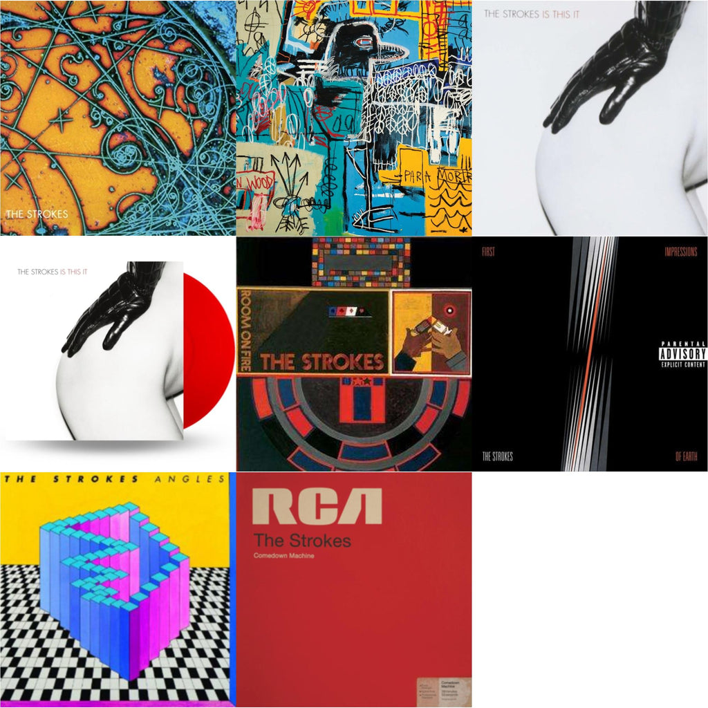 Strokes - Is This It & New Abnormal (180G/Clear Apet Slipcase/Dl Insert) & Is This It & Is This It (Red LP Vinyl) & Room On Fire & First Impressions Of Earth & Angles (Gatefold) & Comedown Machine